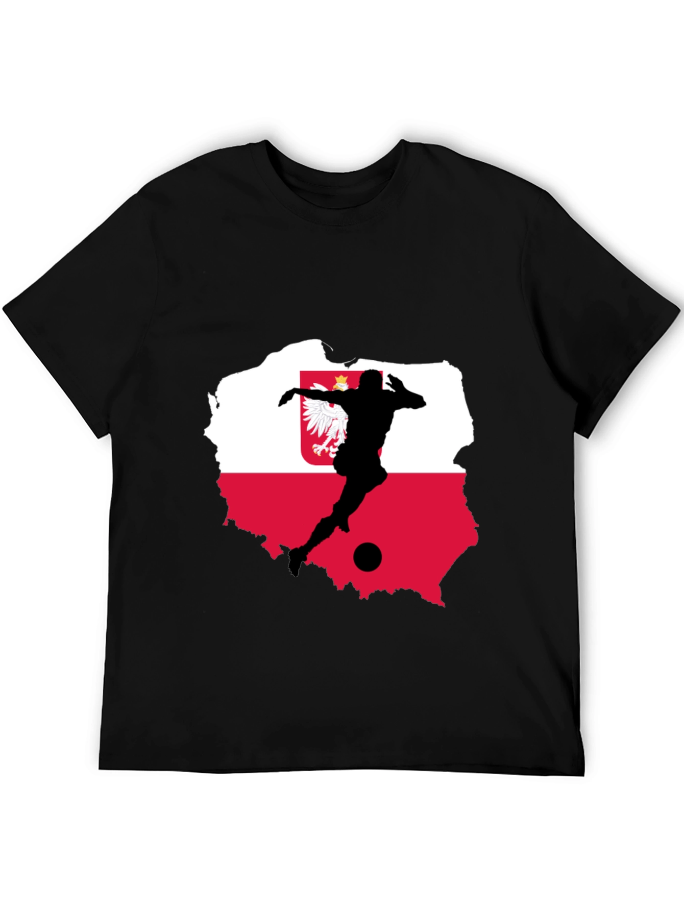 Poland Soccer Flag Graphic T-Shirt