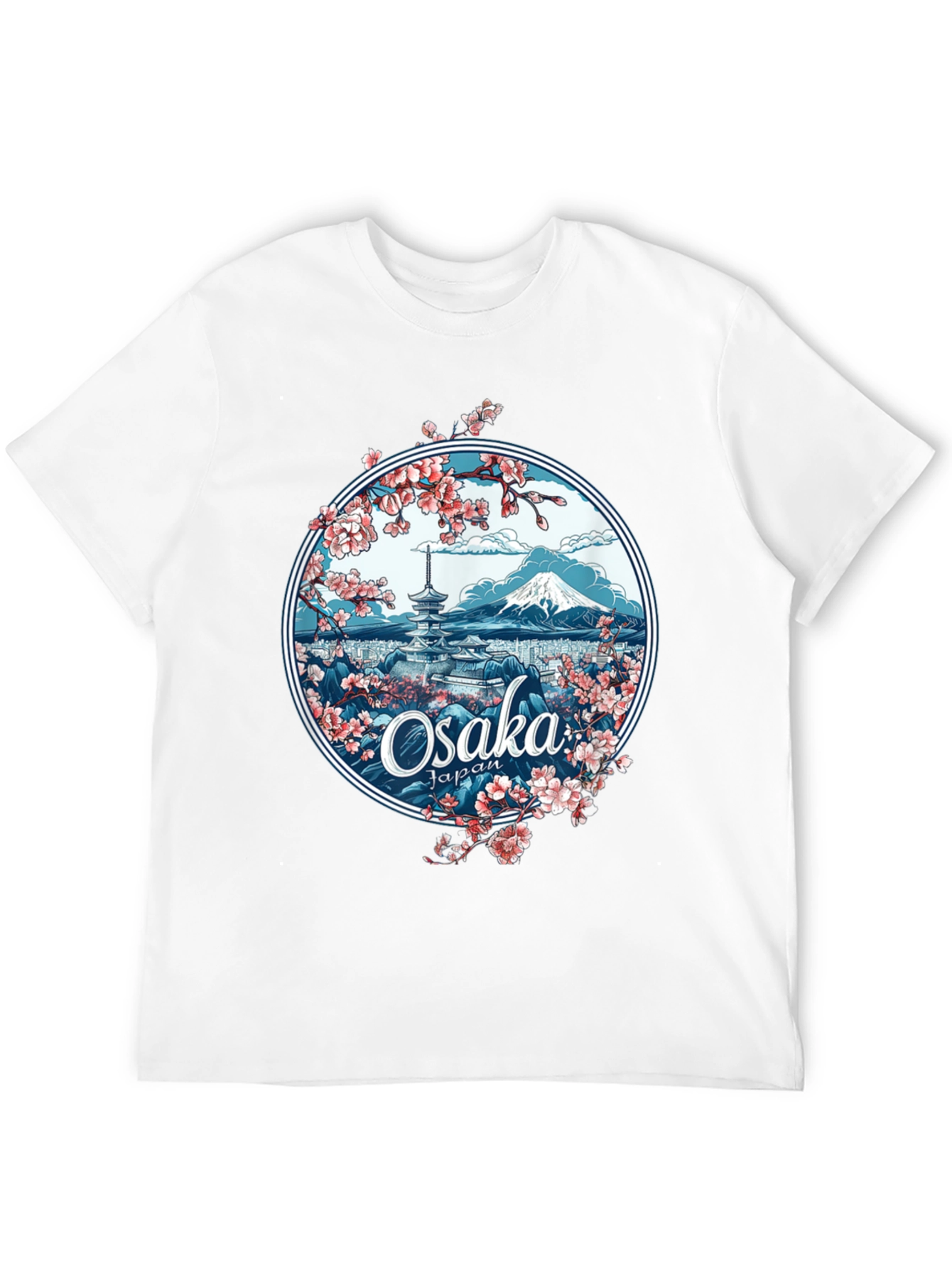 Osaka Japan Sakura Blossom Graphic Tee