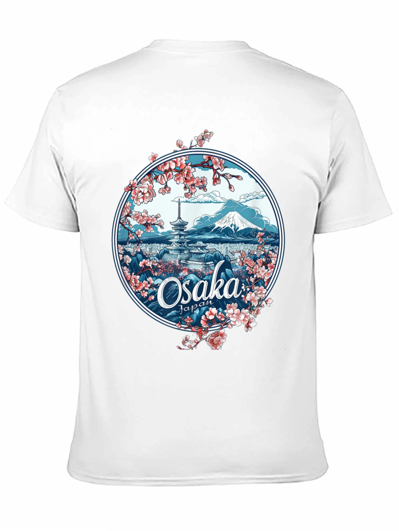 Osaka Japan Sakura Blossom Graphic Tee