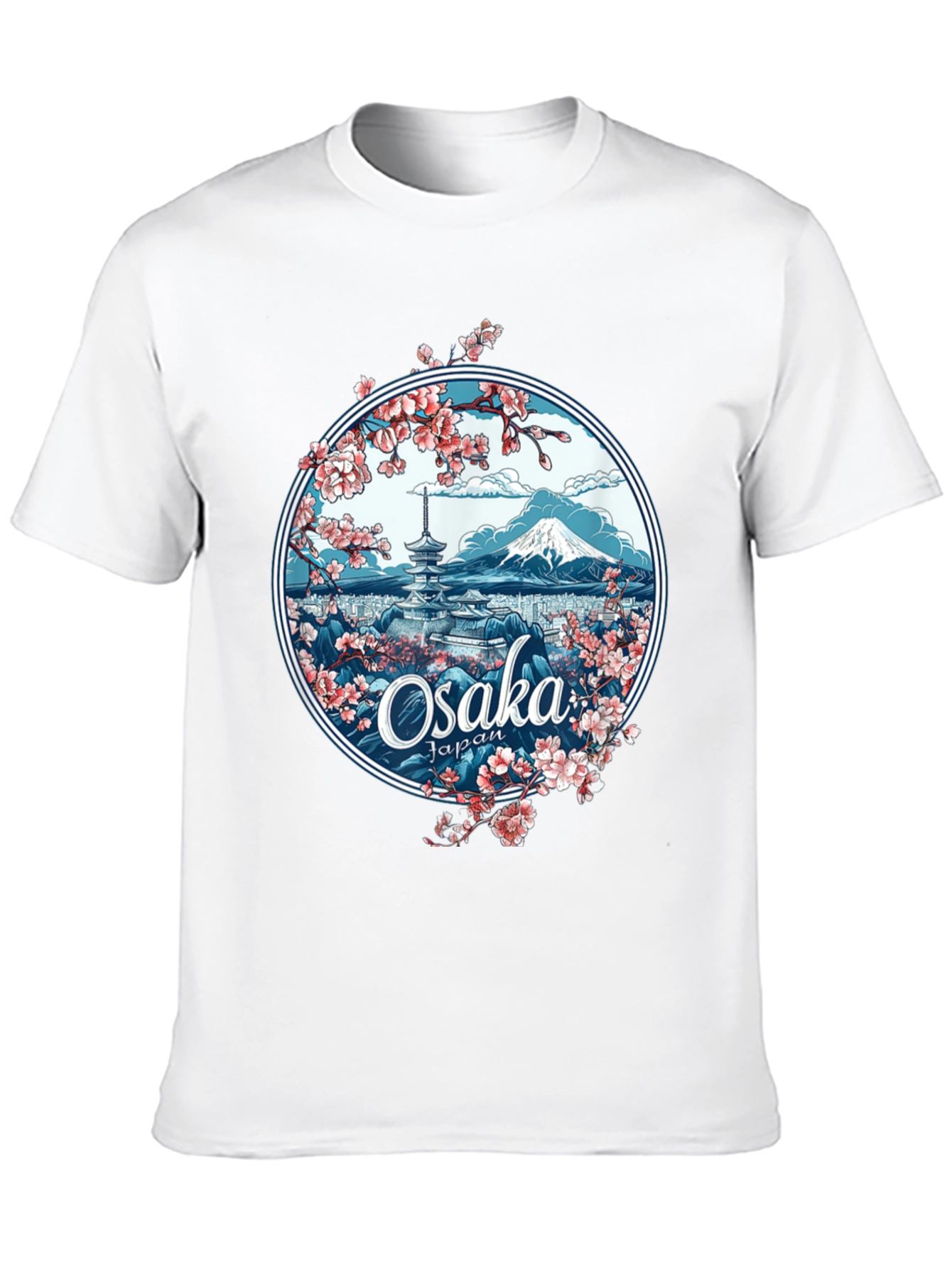 Osaka Japan Sakura Blossom Graphic Tee
