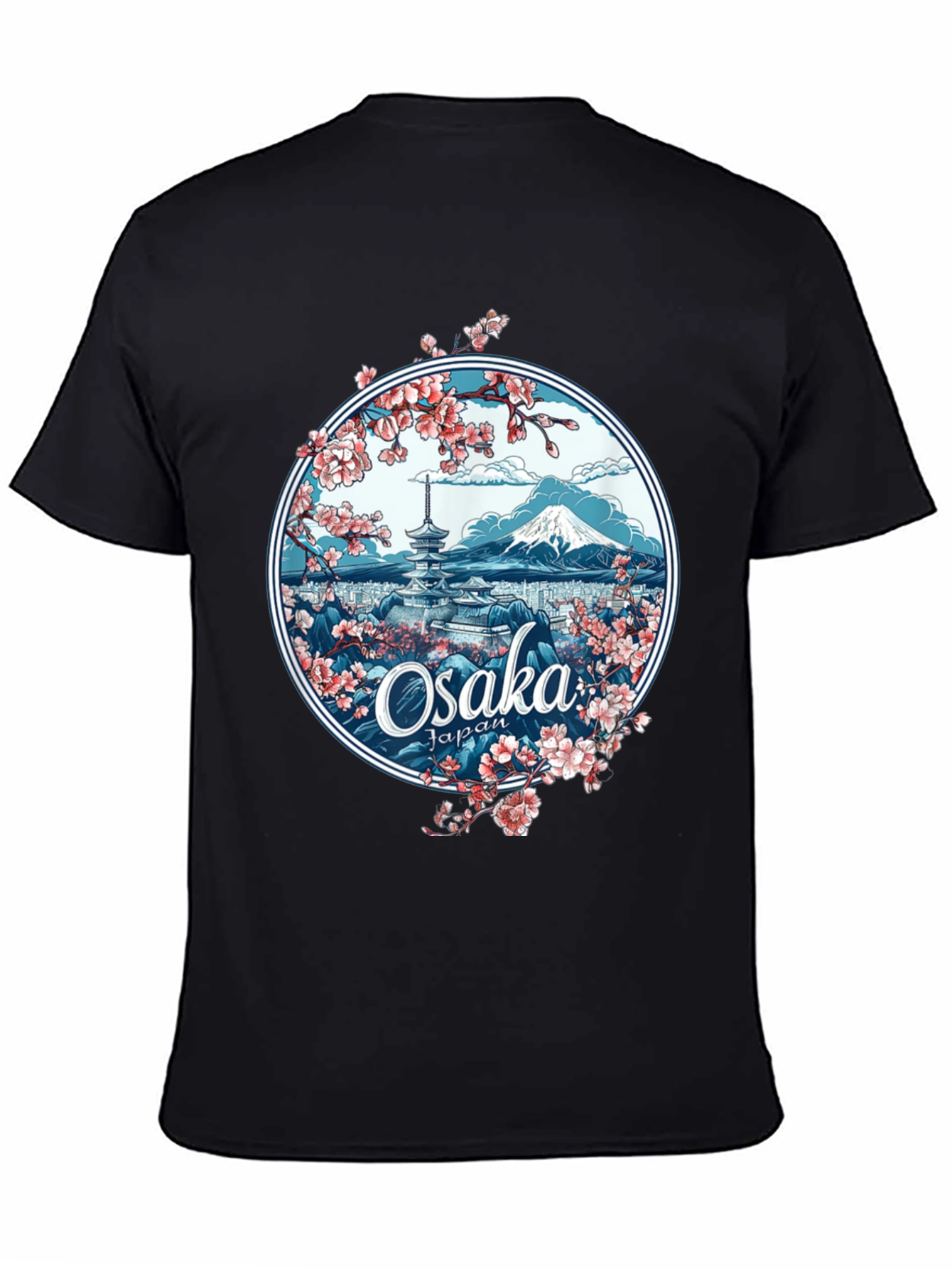 Osaka Japan Sakura Blossom Graphic Tee