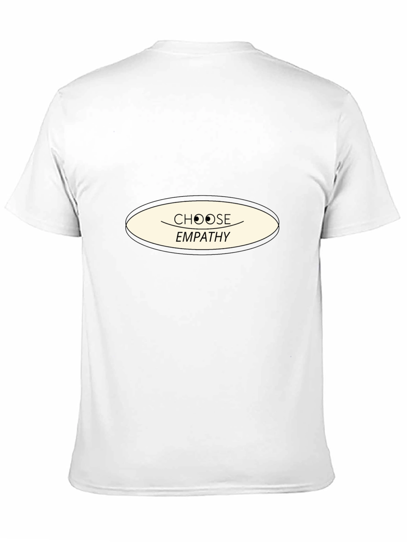 Choose Empathy Graphic Tee - Black Cotton Comfort