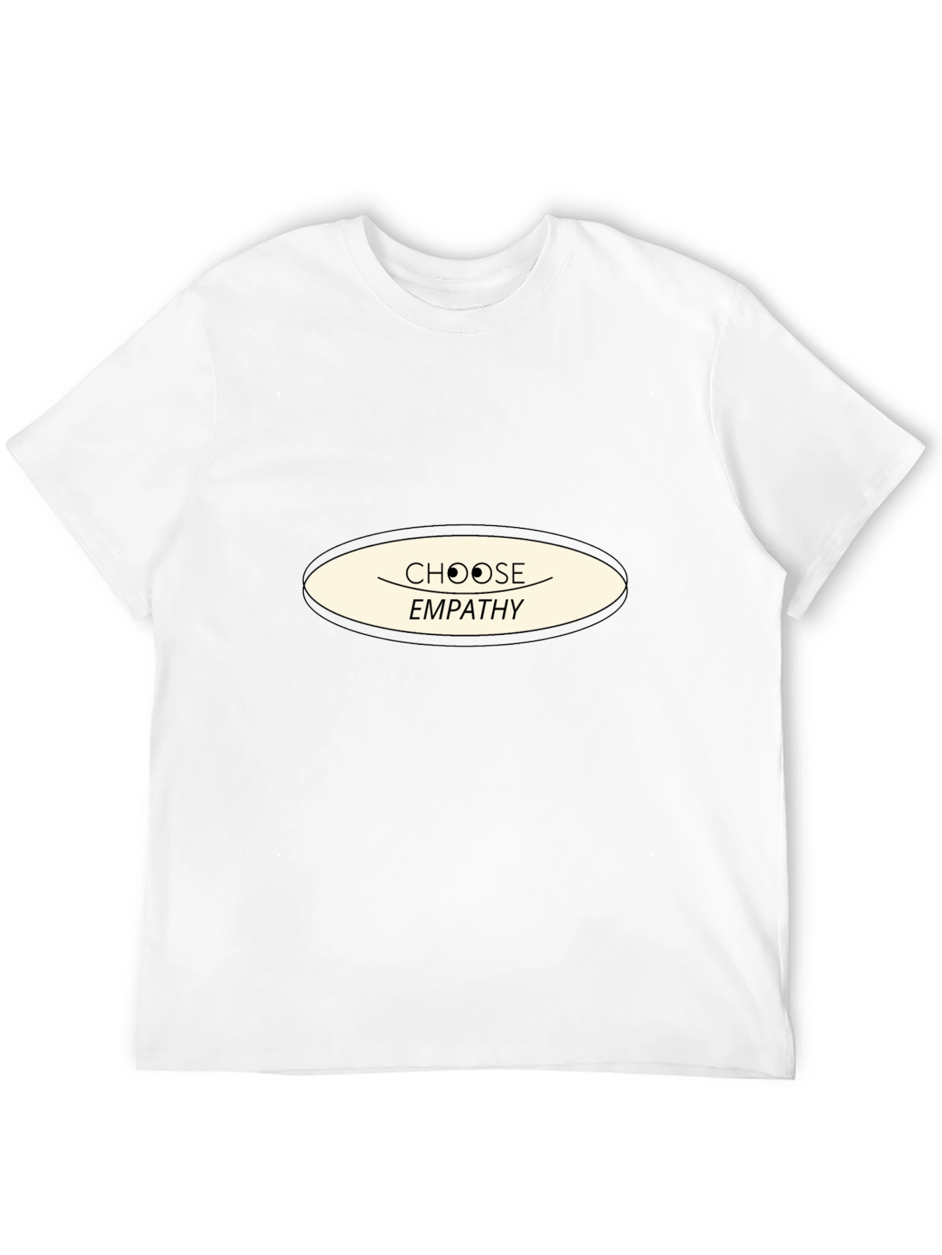Choose Empathy Graphic Tee - Black Cotton Comfort