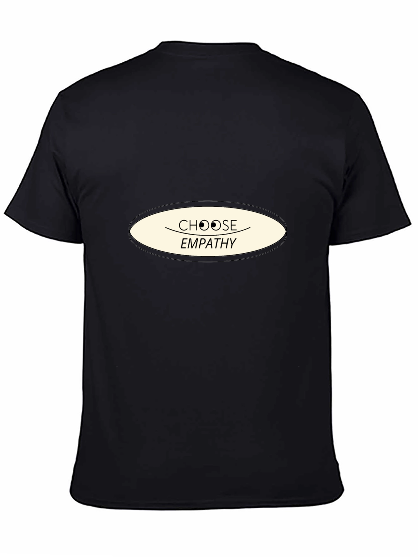 Choose Empathy Graphic Tee - Black Cotton Comfort