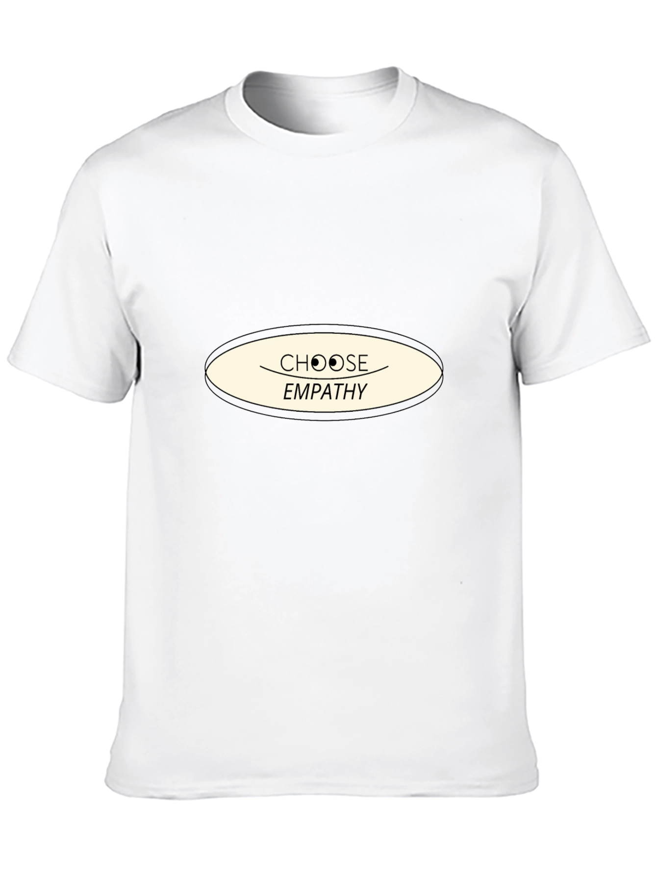 Choose Empathy Graphic Tee - Black Cotton Comfort