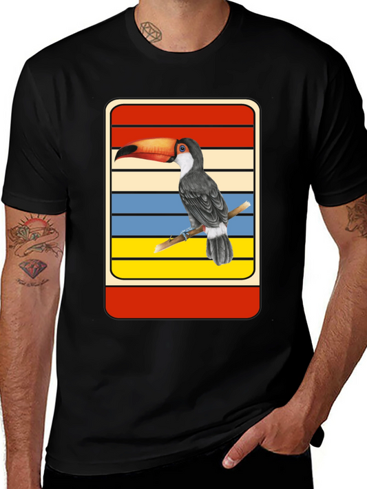 Retro Toucan T-Shirt - Vintage Style Bird Graphic Tee