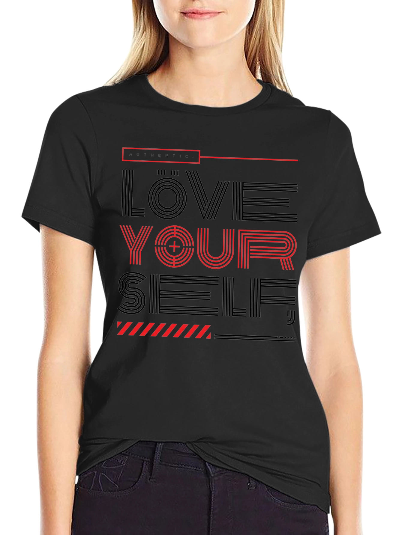 Love Yourself Graphic T-Shirt - Black