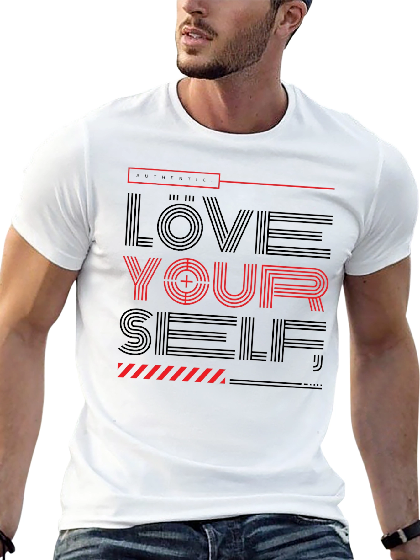 Love Yourself Graphic T-Shirt - Black