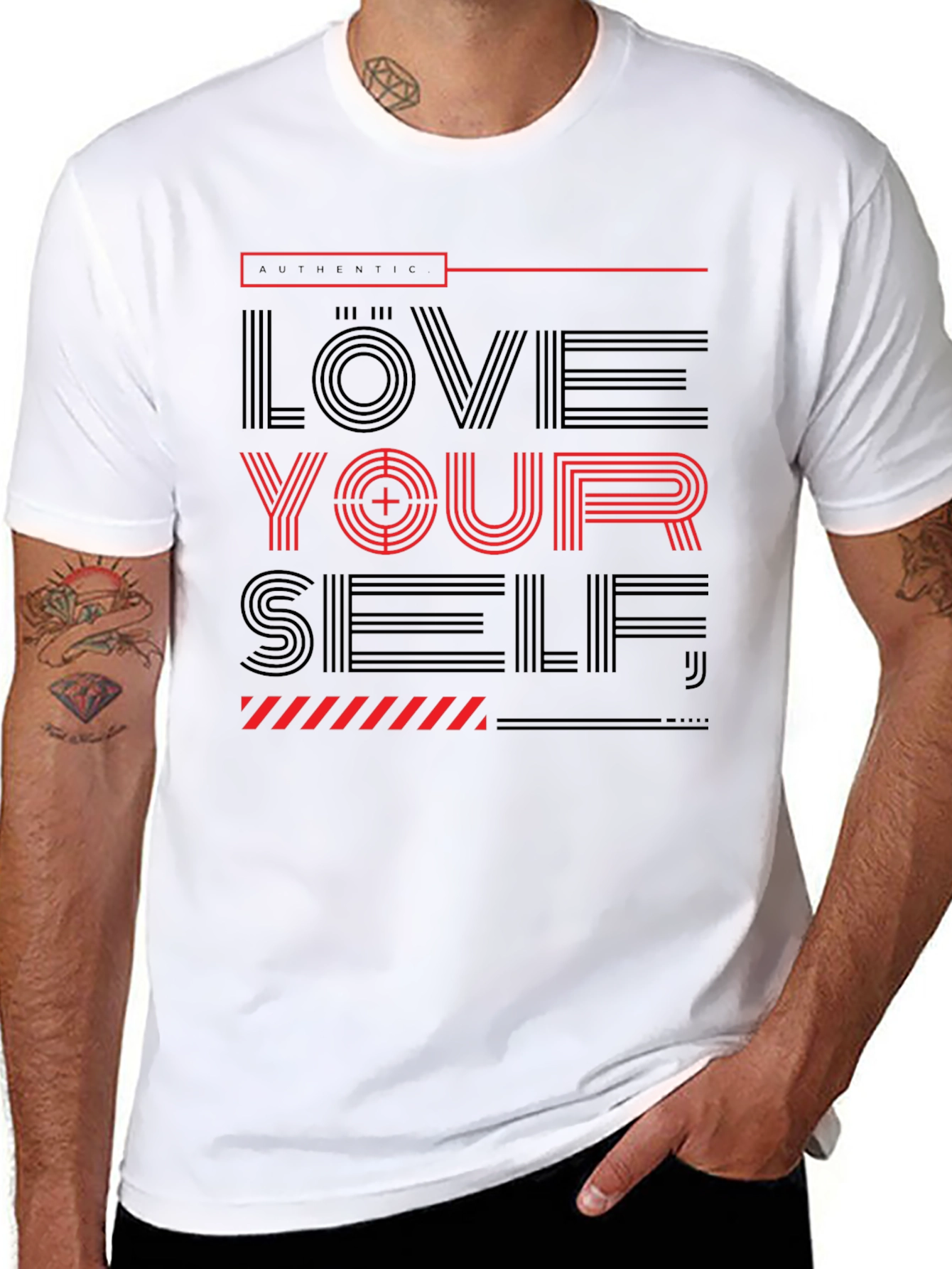 Love Yourself Graphic T-Shirt - Black