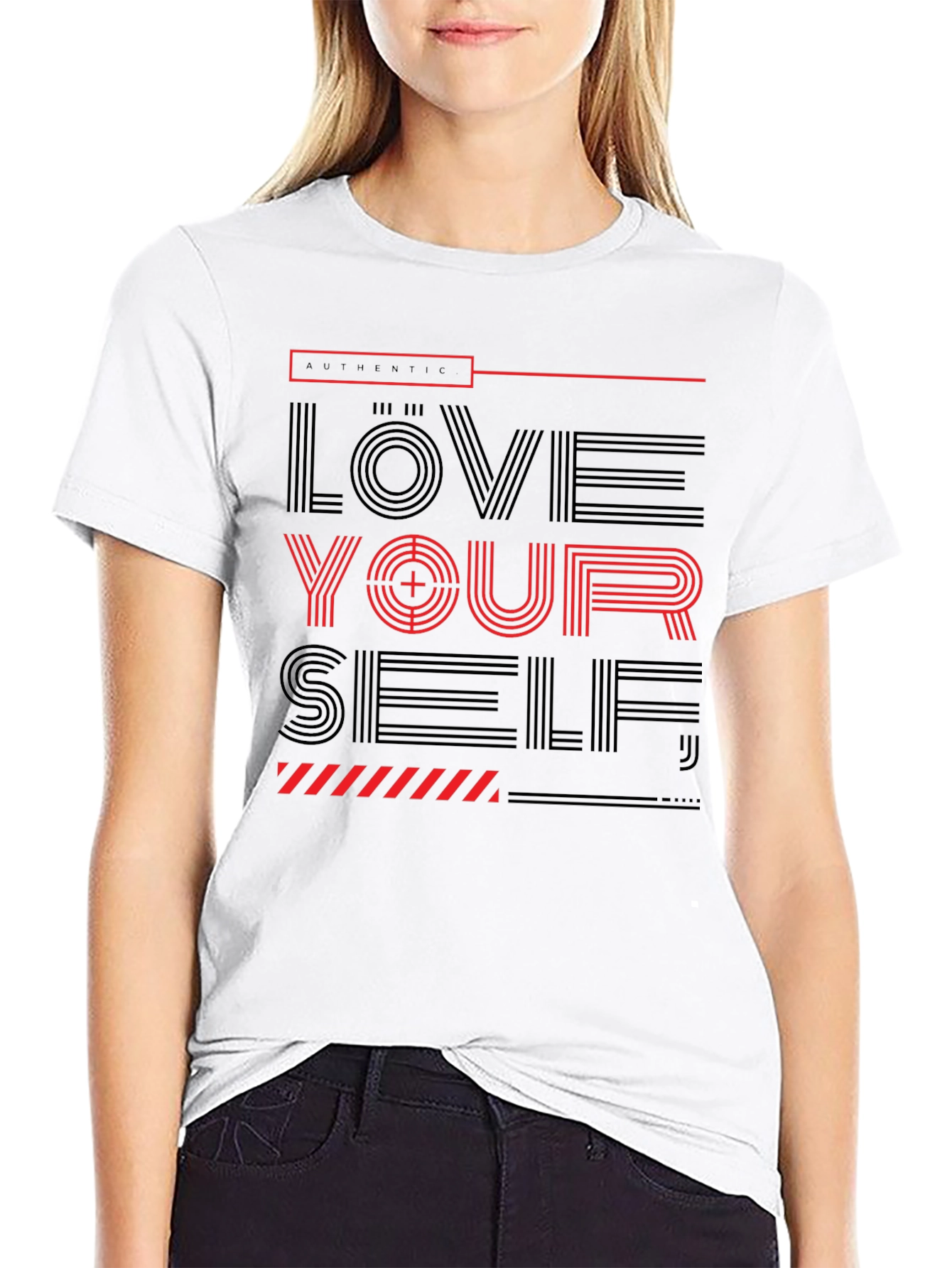 Love Yourself Graphic T-Shirt - Black
