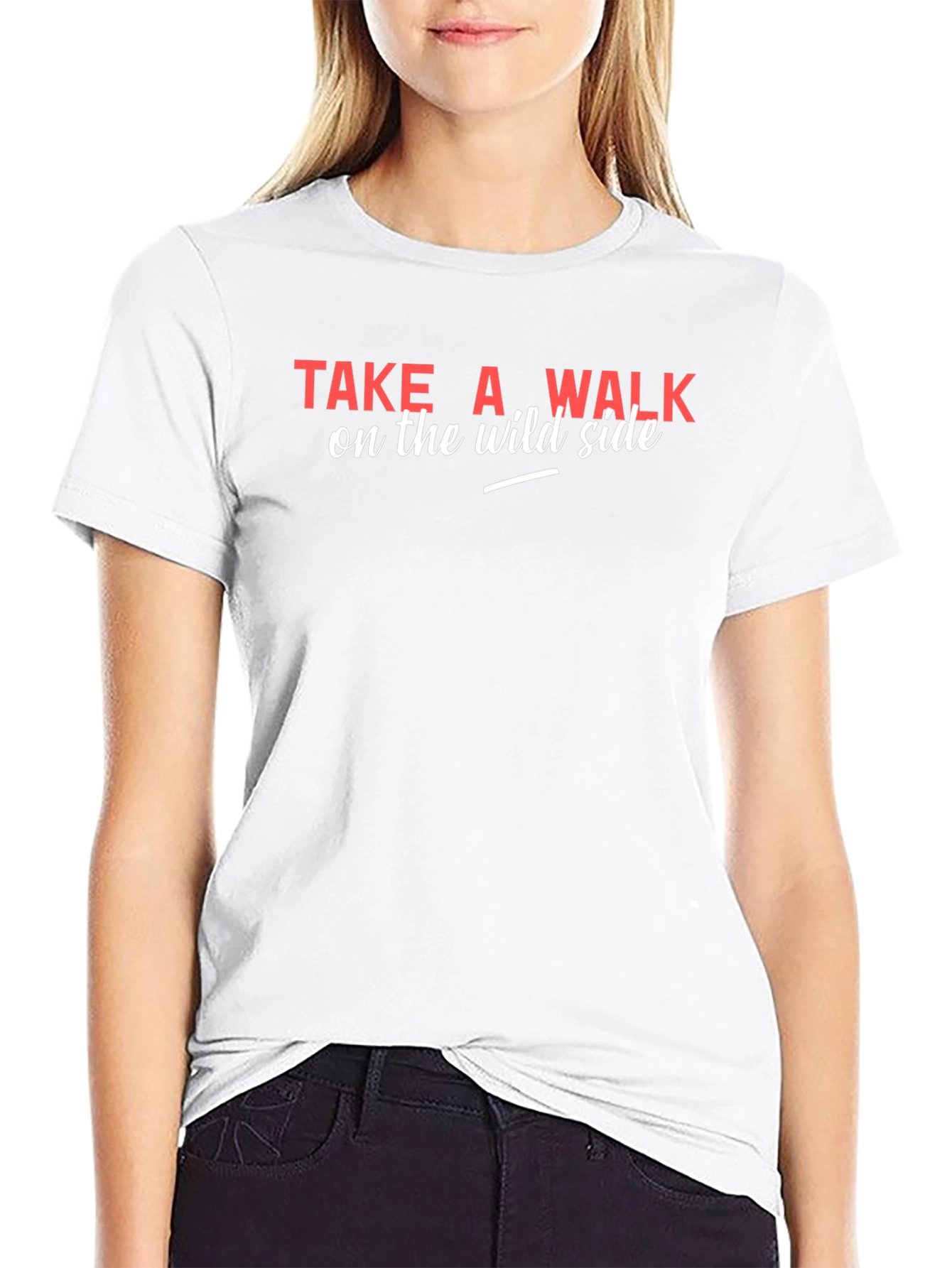 Take A Walk Tee - Wild Side Black T-Shirt