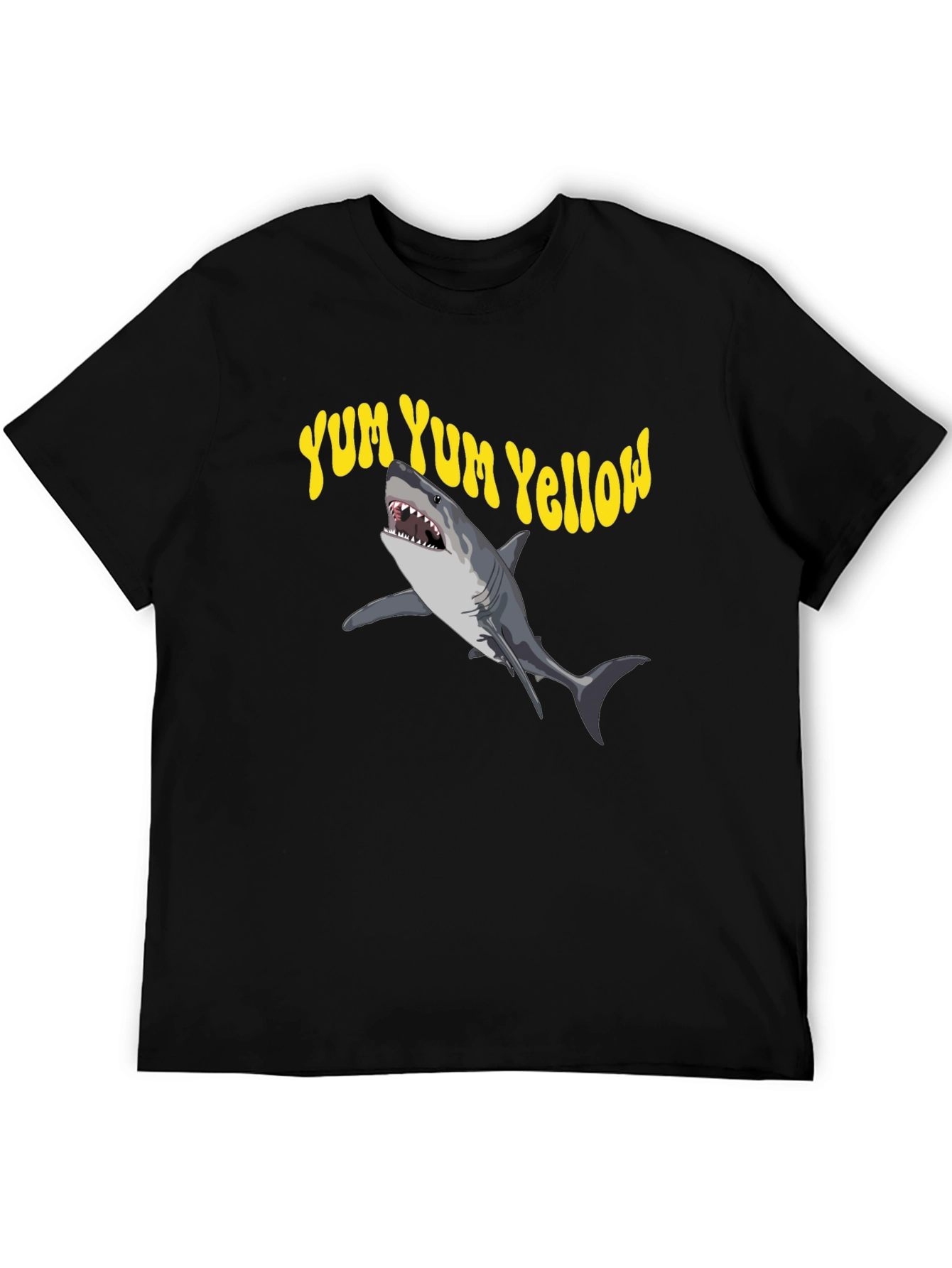 Yum Yum Yellow Shark Graphic Tee