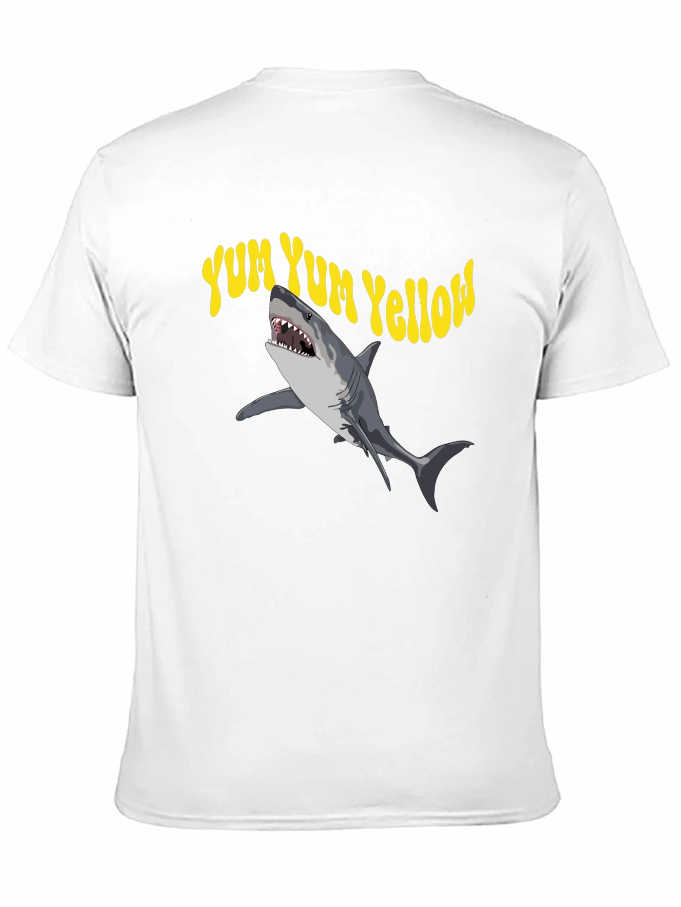 Yum Yum Yellow Shark Graphic Tee