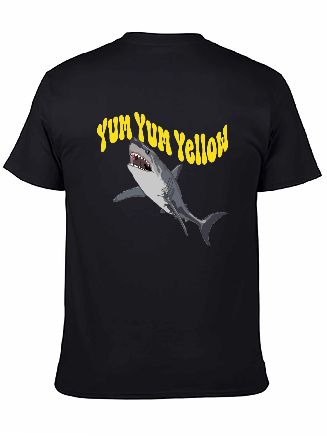 Yum Yum Yellow Shark Graphic Tee