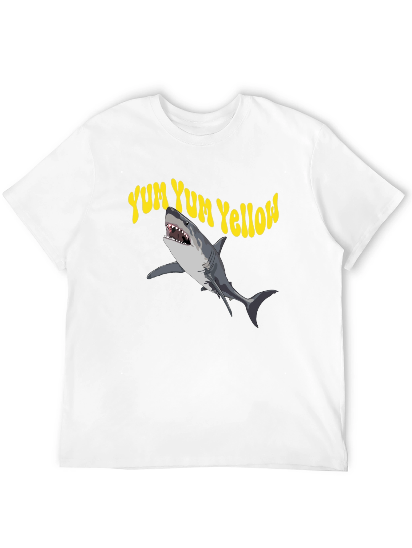 Yum Yum Yellow Shark Graphic Tee