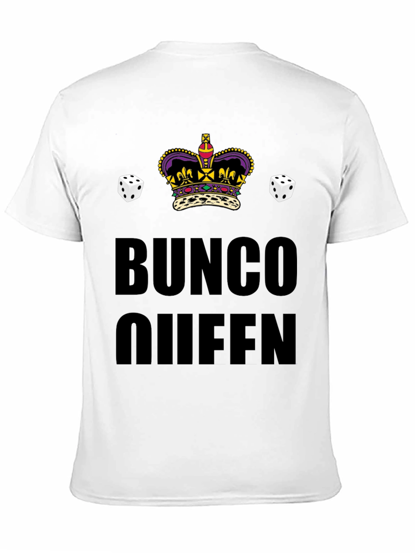 Bunco Queen Crown Dice T-Shirt