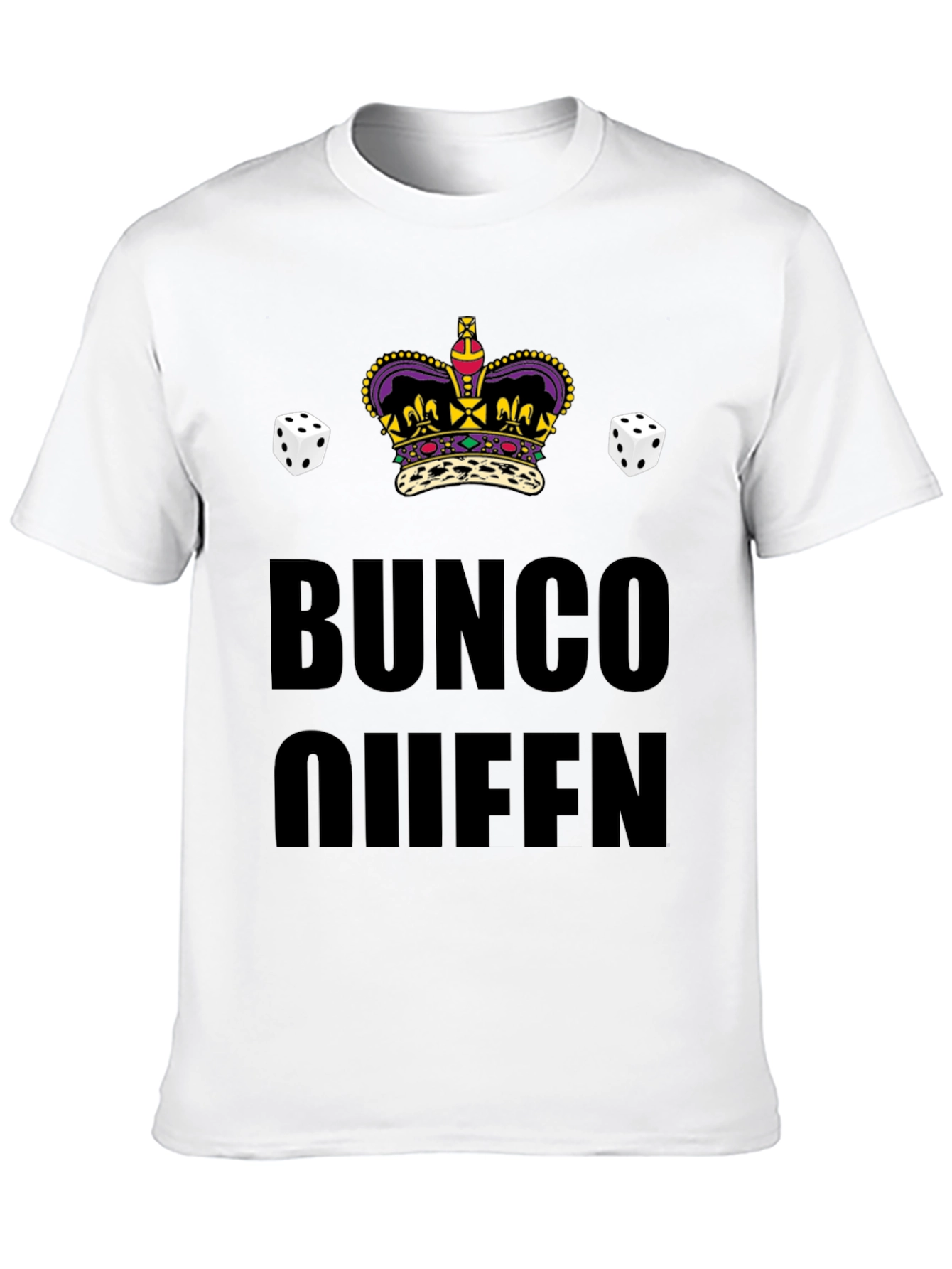 Bunco Queen Crown Dice T-Shirt