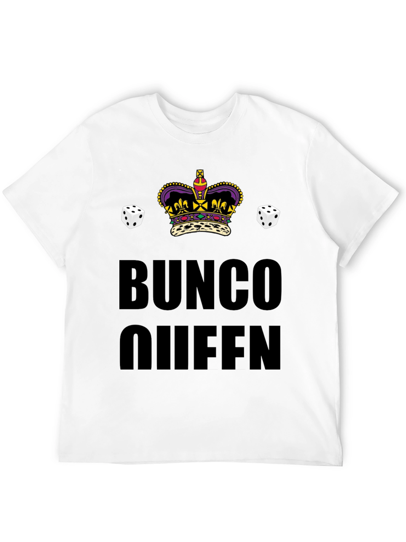 Bunco Queen Crown Dice T-Shirt