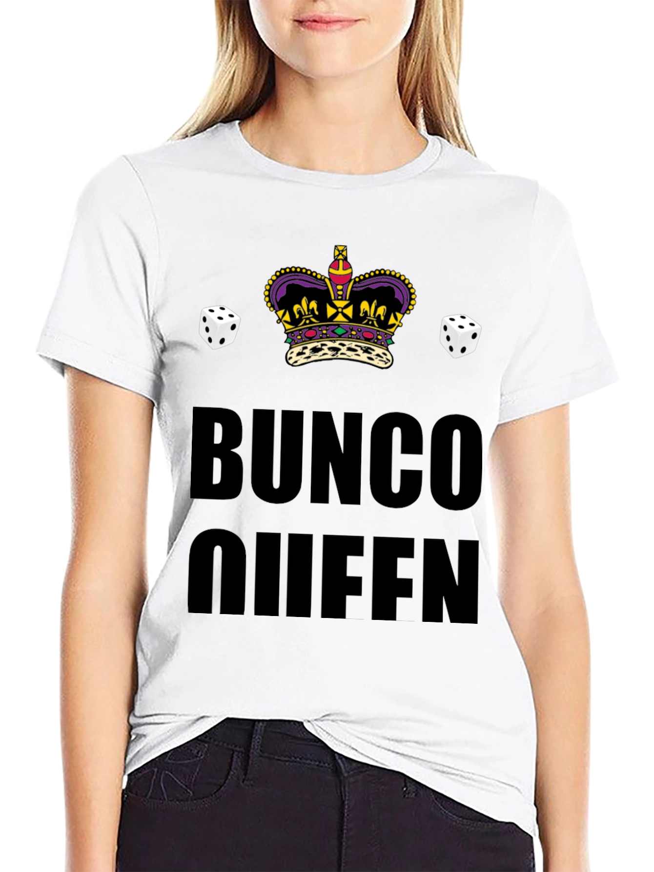 Bunco Queen Crown Dice T-Shirt