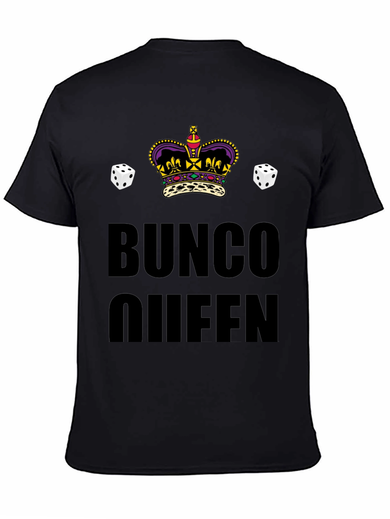 Bunco Queen Crown Dice T-Shirt