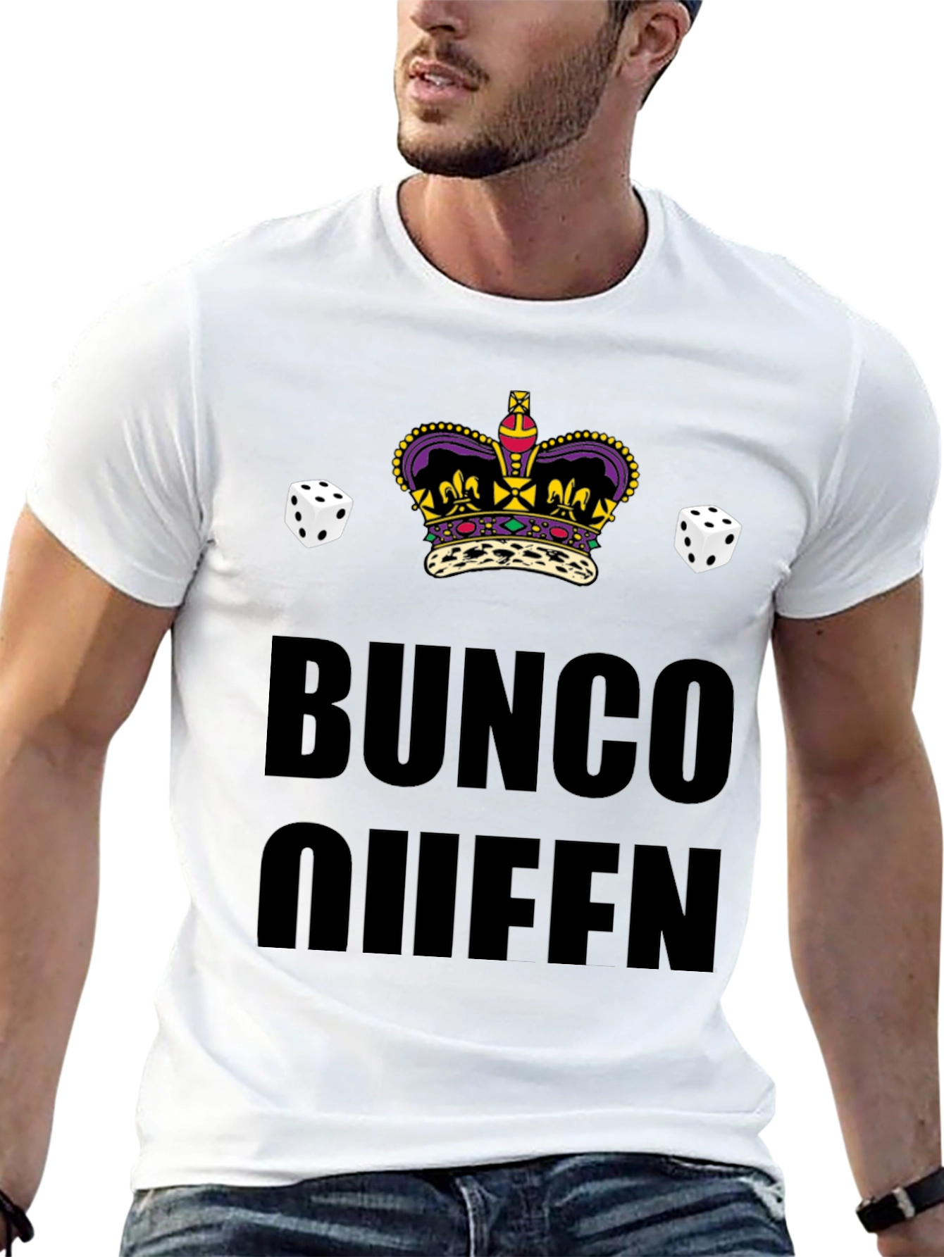 Bunco Queen Crown Dice T-Shirt
