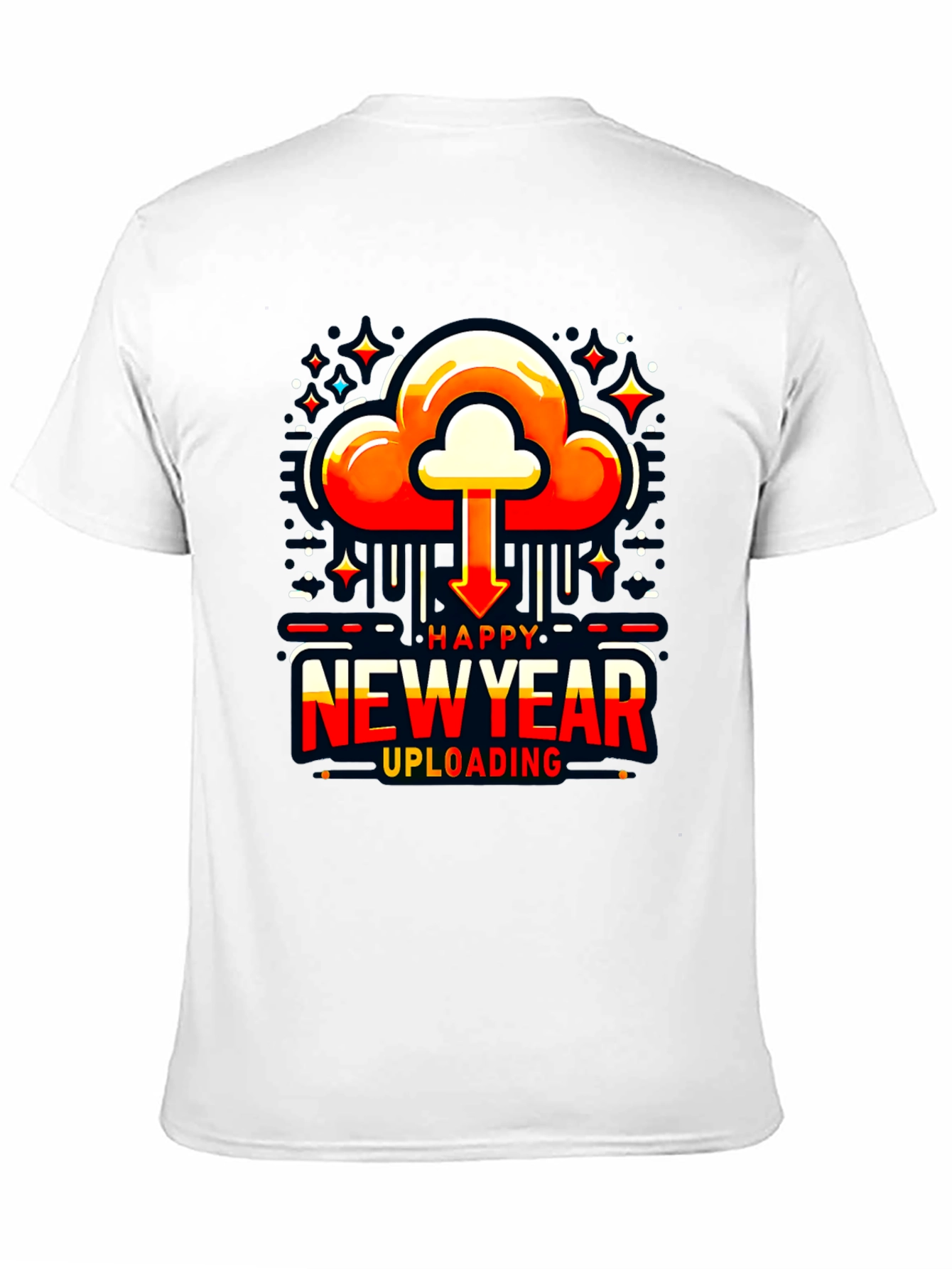 Happy New Year Uploading T-Shirt