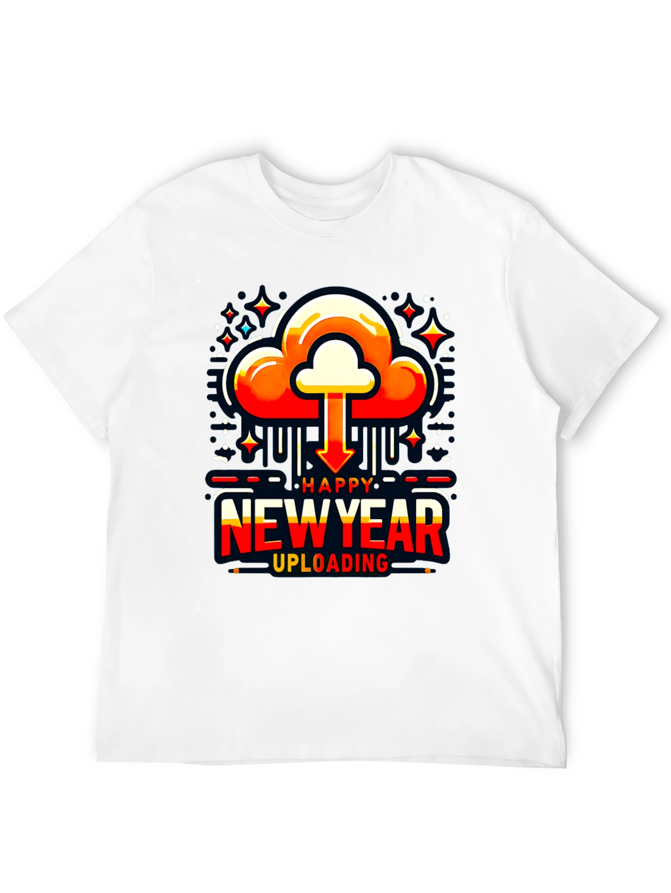 Happy New Year Uploading T-Shirt