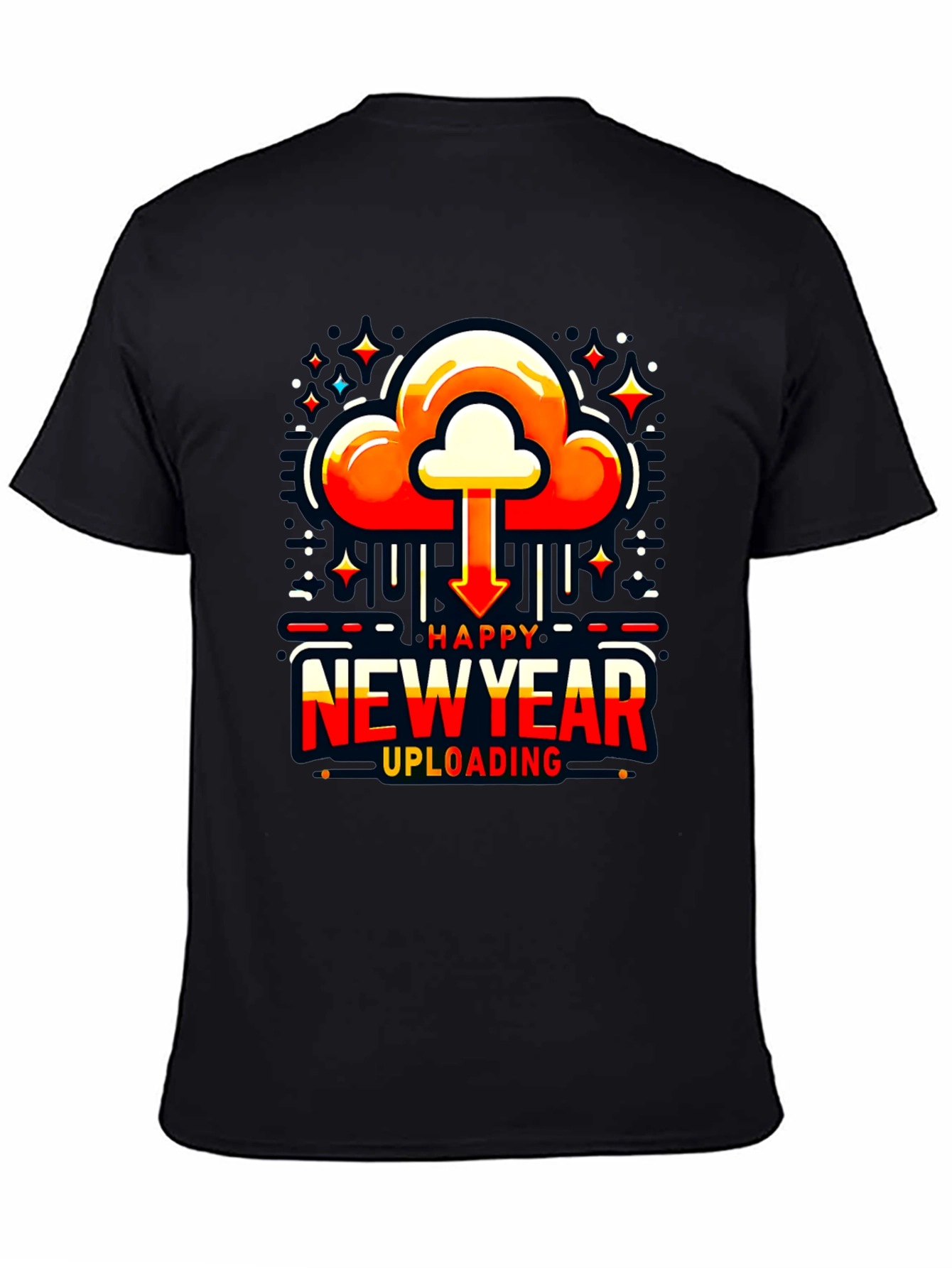 Happy New Year Uploading T-Shirt