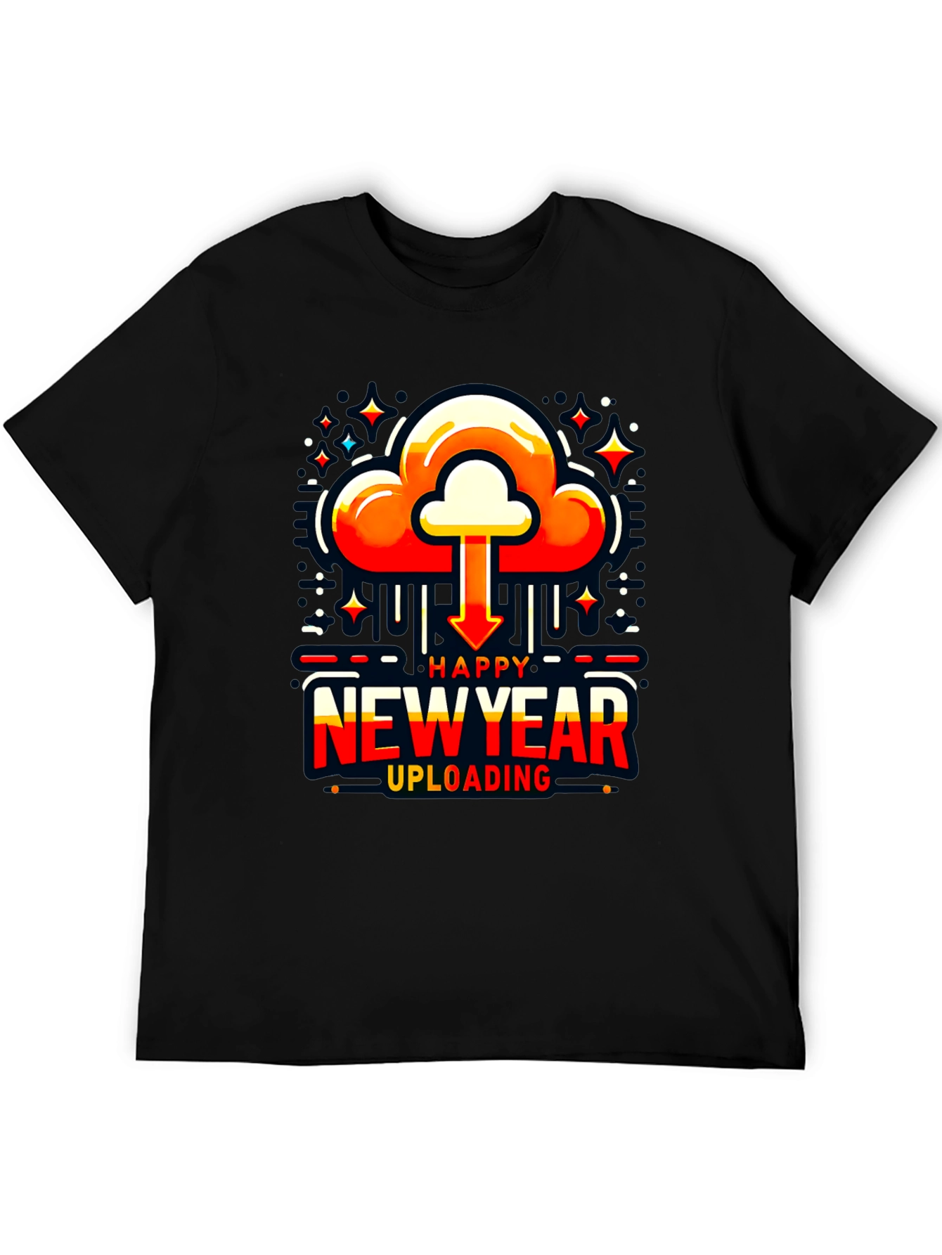 Happy New Year Uploading T-Shirt