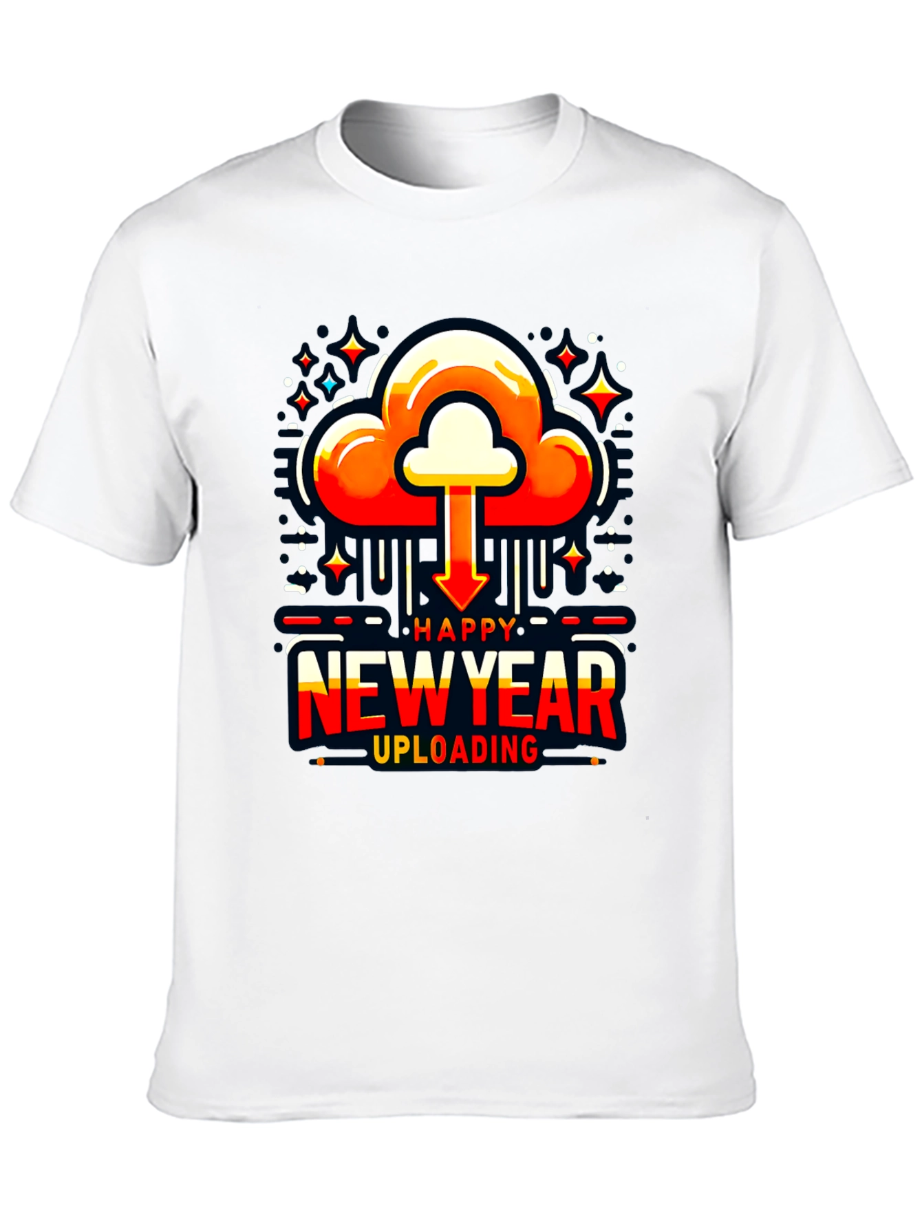 Happy New Year Uploading T-Shirt