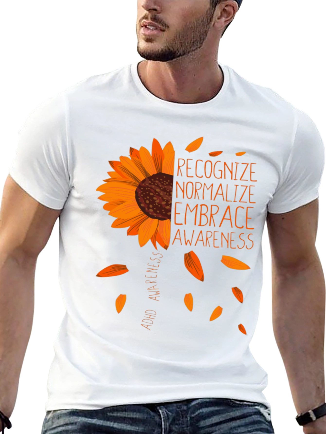 ADHD Awareness Sunflower Graphic Tee