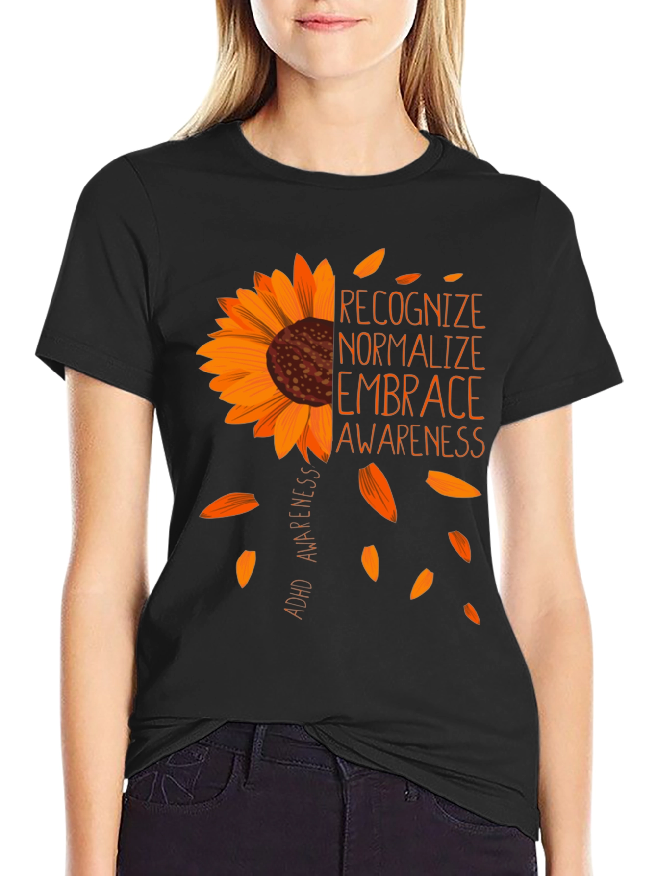 ADHD Awareness Sunflower Graphic Tee