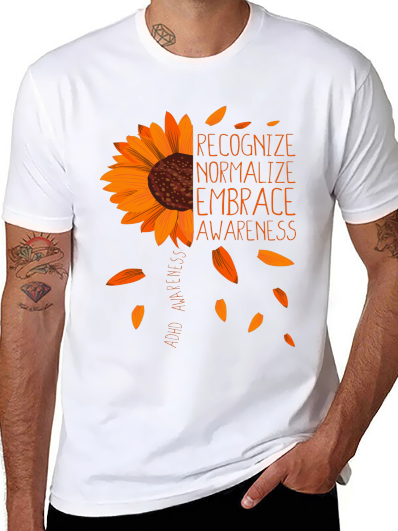 ADHD Awareness Sunflower Graphic Tee