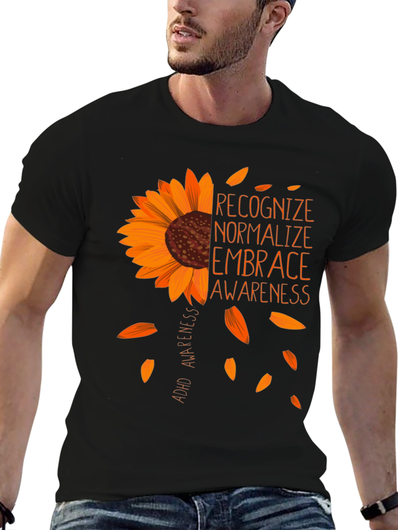 ADHD Awareness Sunflower Graphic Tee