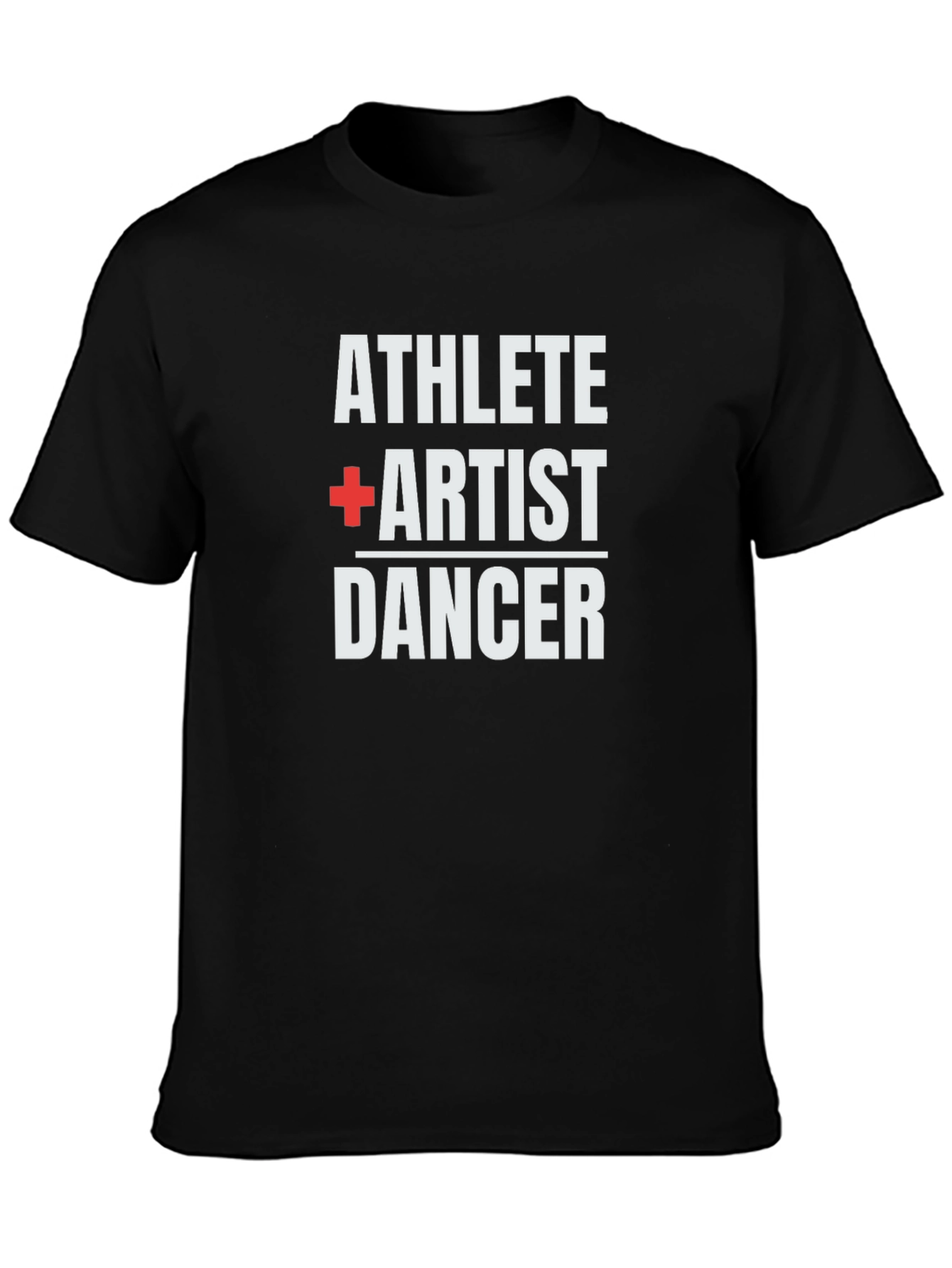 Athlete Artist Dancer Graphic T-Shirt - Black