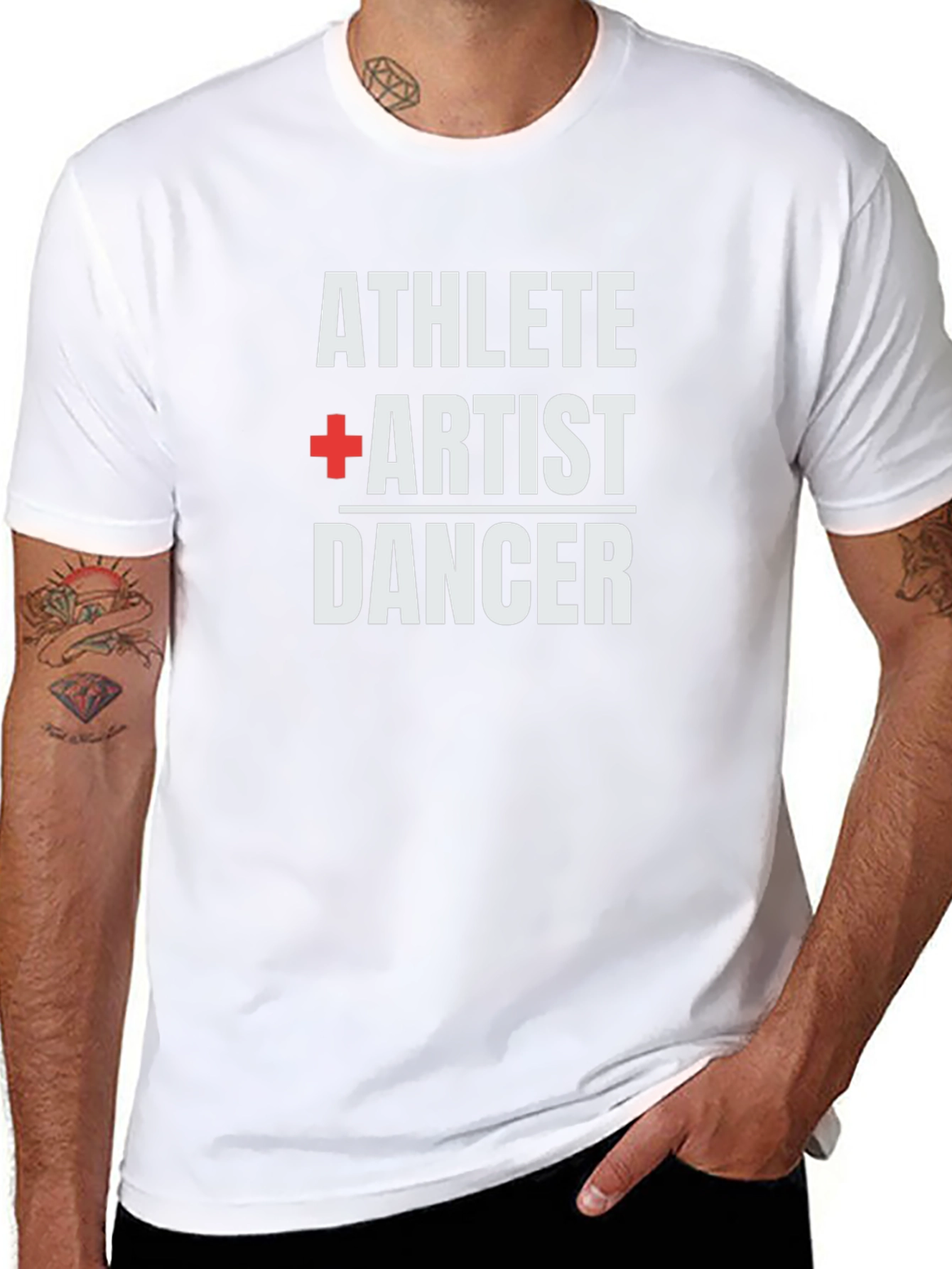 Athlete Artist Dancer Graphic T-Shirt - Black