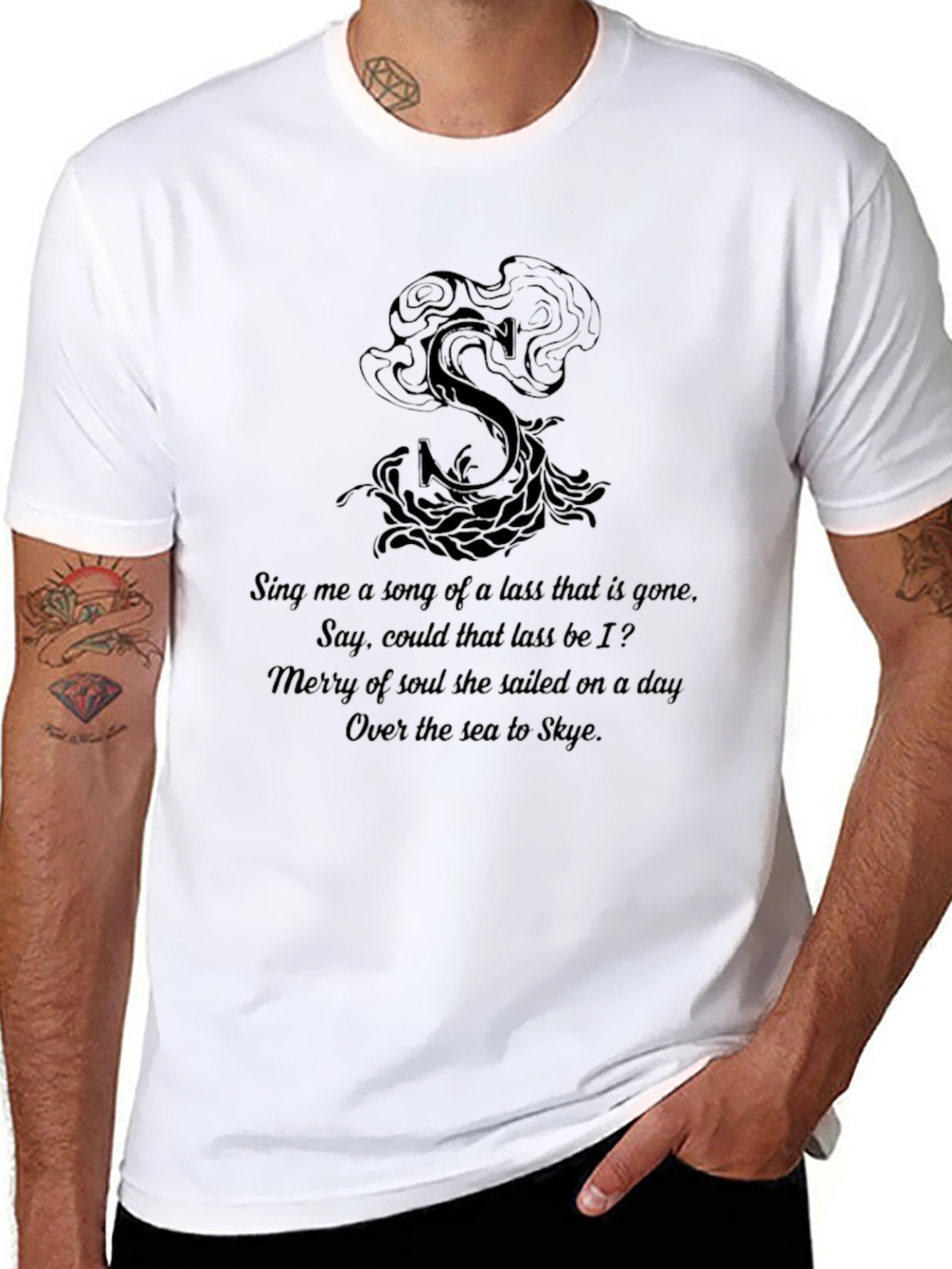 Skye Song T-Shirt - Black Graphic Tee