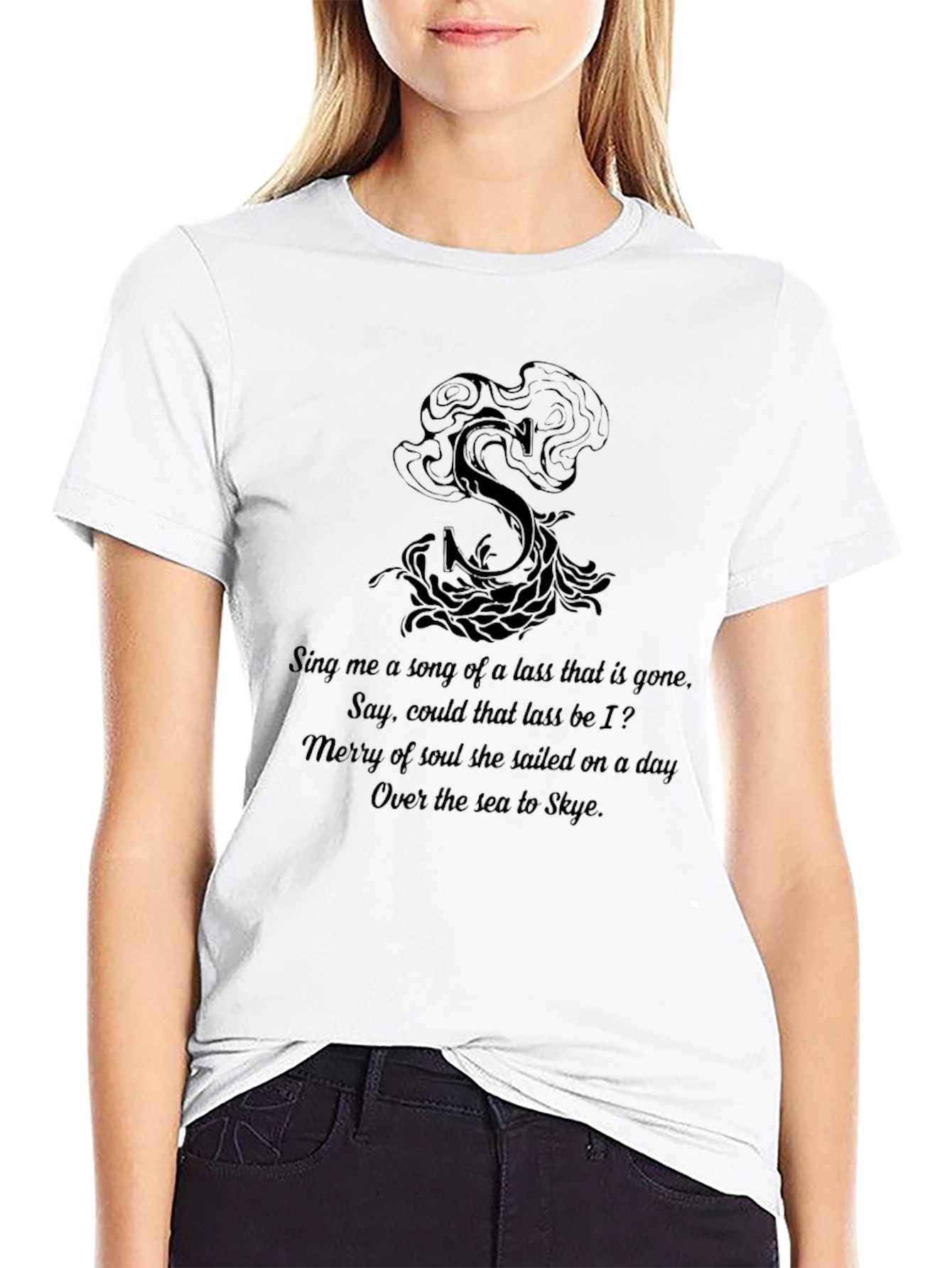 Skye Song T-Shirt - Black Graphic Tee