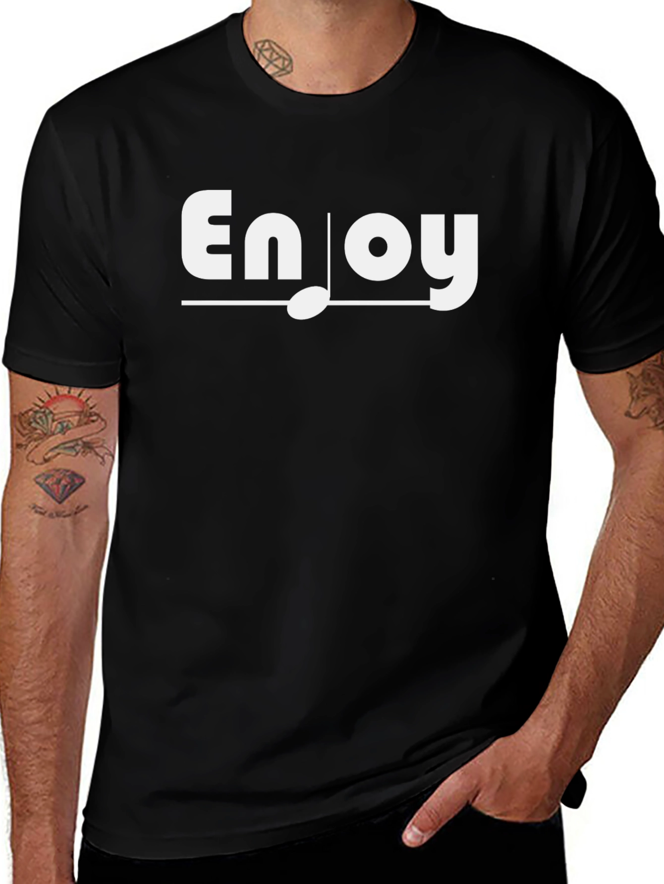Enjoy Music Black T-Shirt
