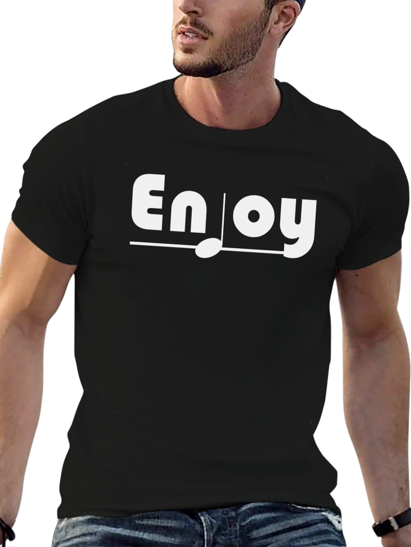 Enjoy Music Black T-Shirt