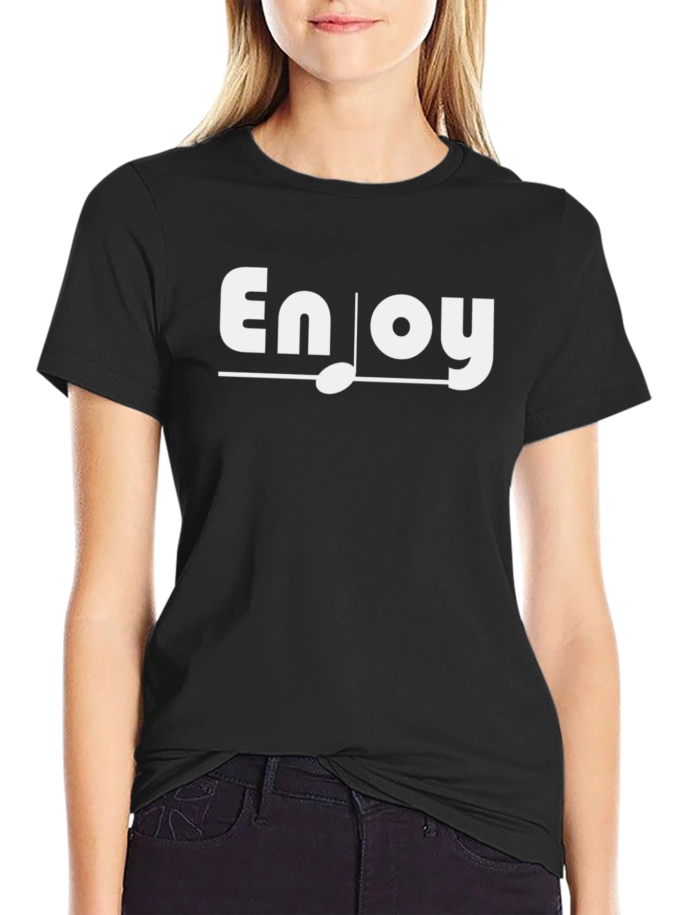 Enjoy Music Black T-Shirt