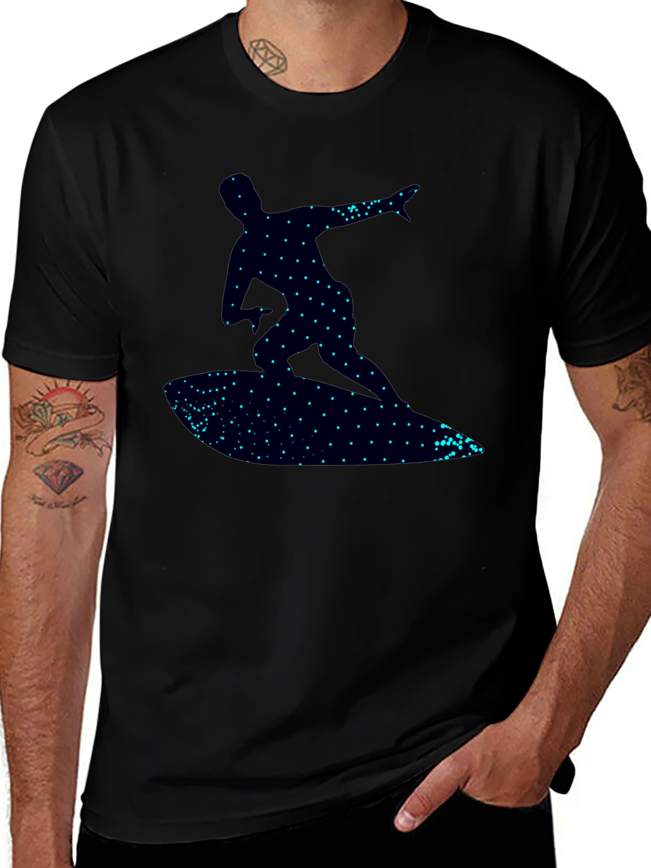 Surfer Silhouette Graphic Tee