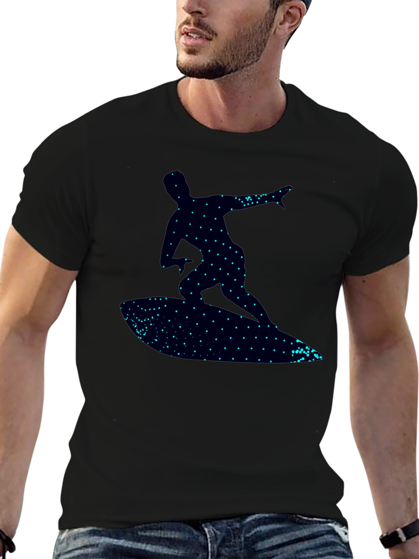 Surfer Silhouette Graphic Tee