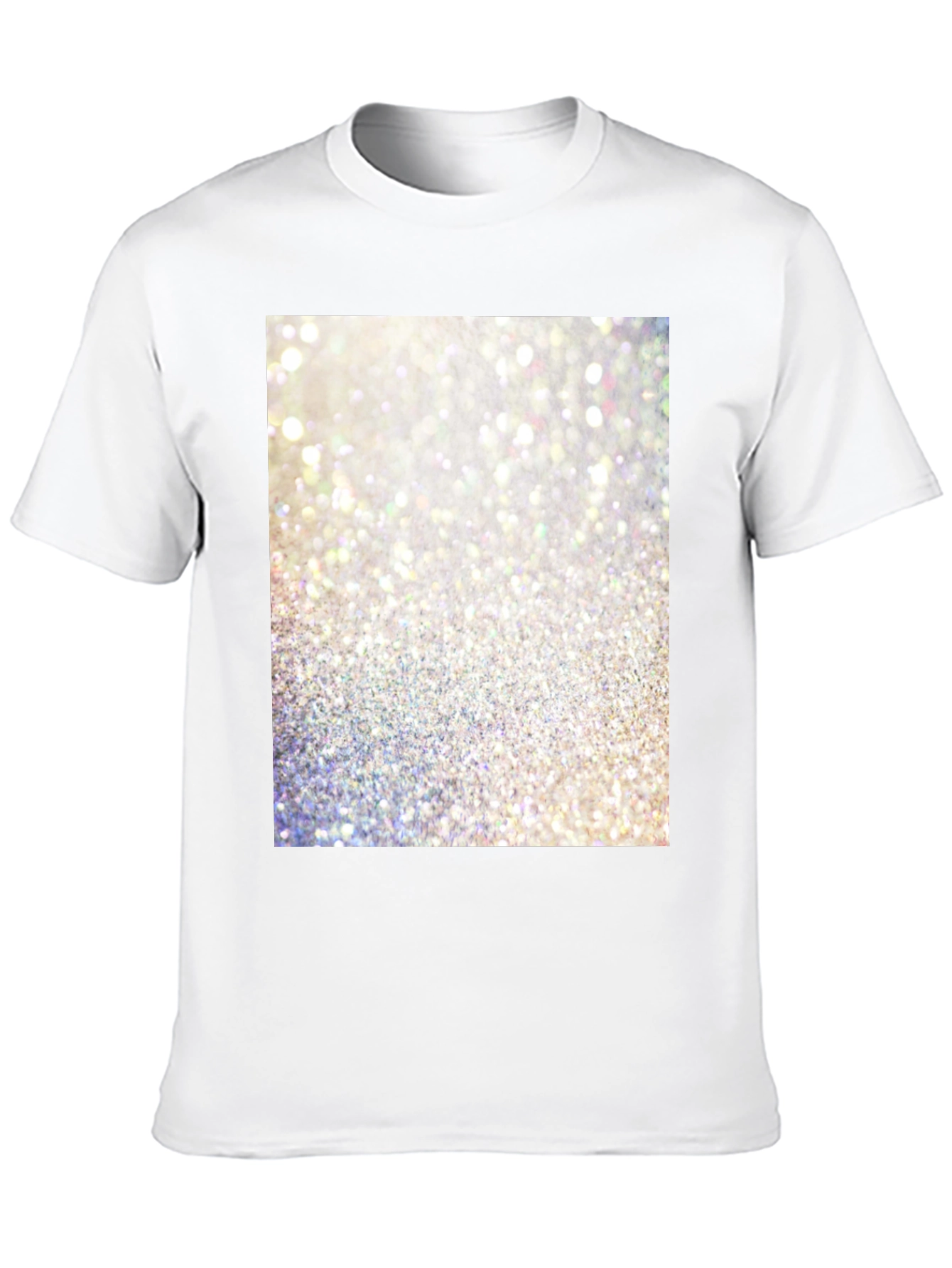 Glitter Graphic Black T-Shirt