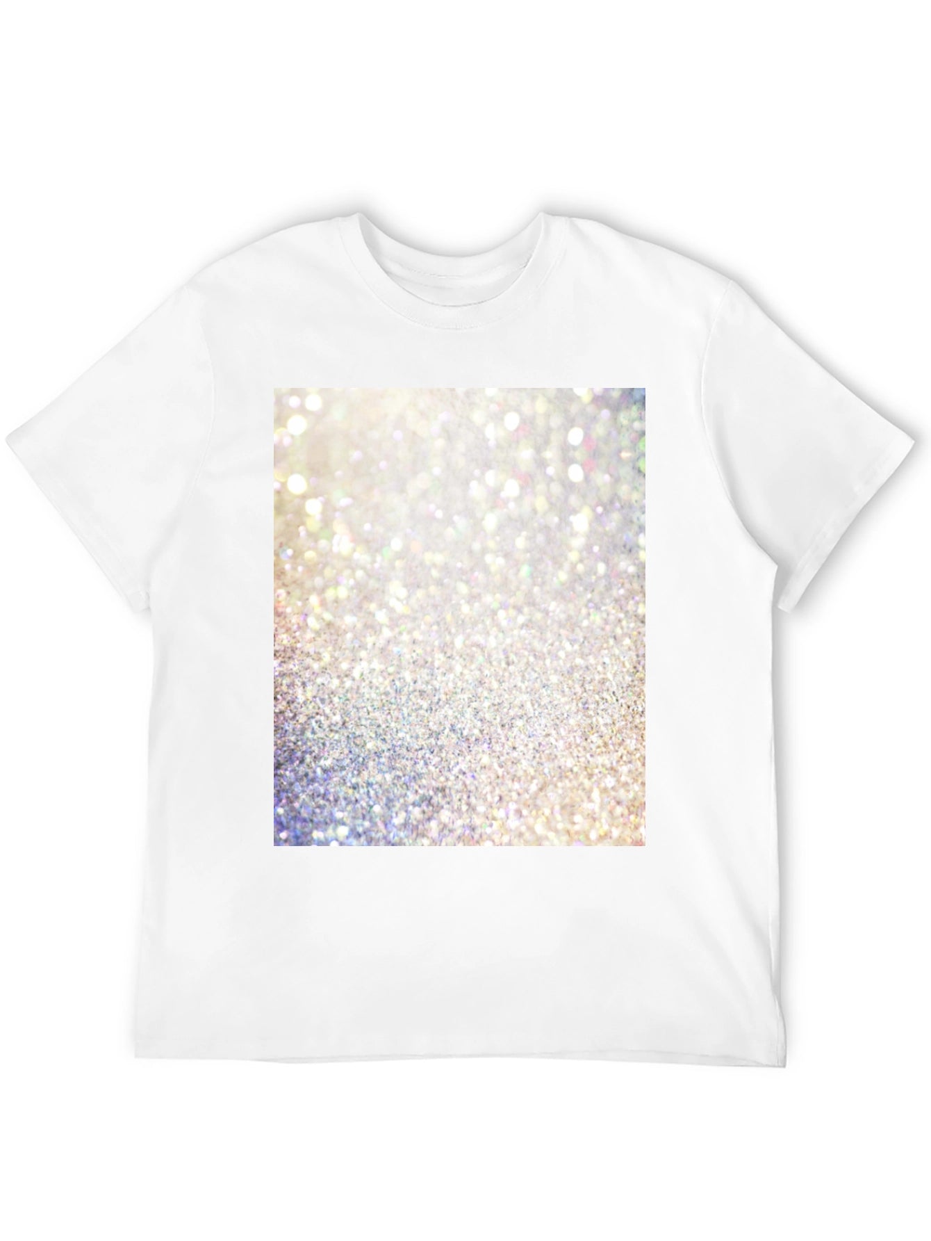 Glitter Graphic Black T-Shirt