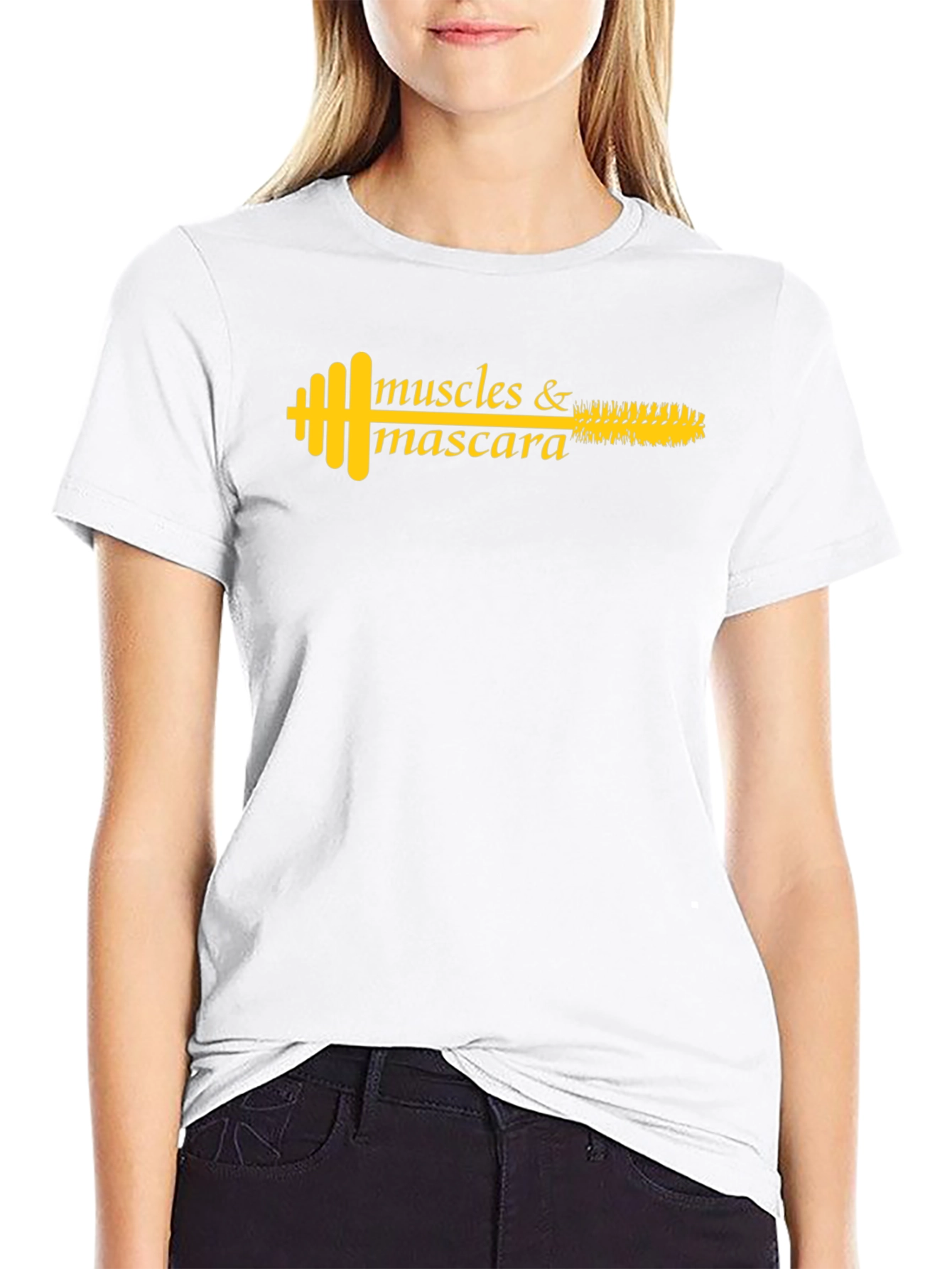 Muscles & Mascara Graphic T-Shirt - Fitness Fashion