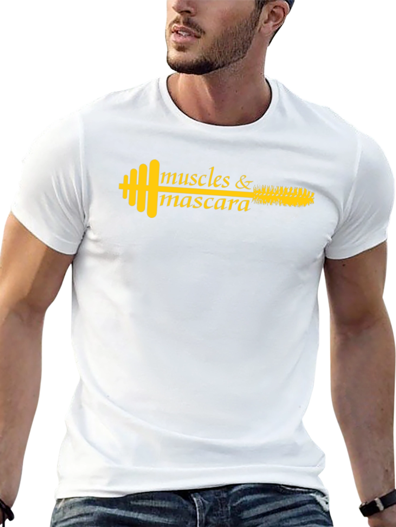 Muscles & Mascara Graphic T-Shirt - Fitness Fashion
