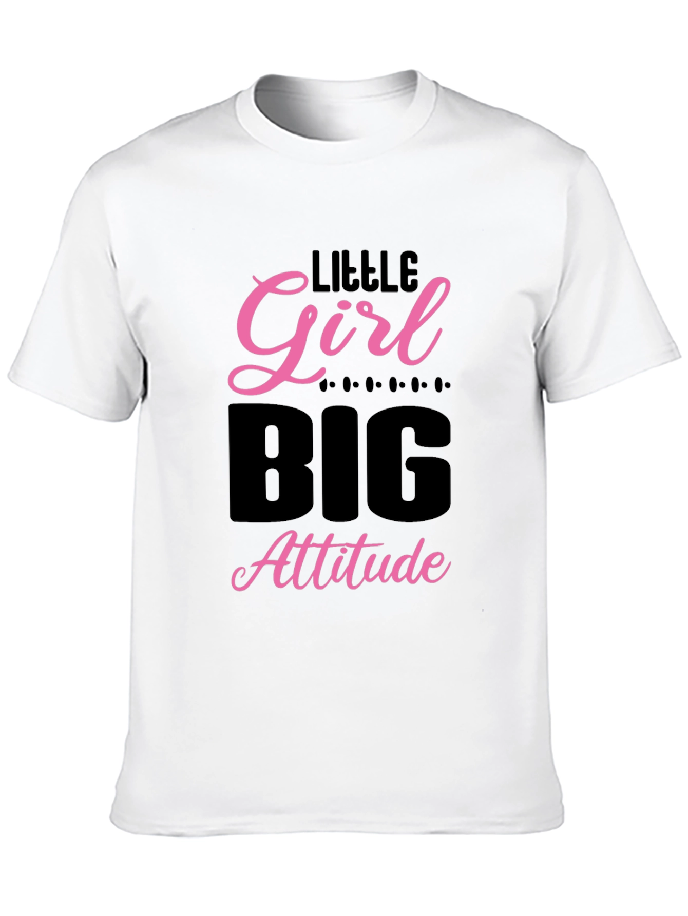 Little Girl Big Attitude Black T-Shirt