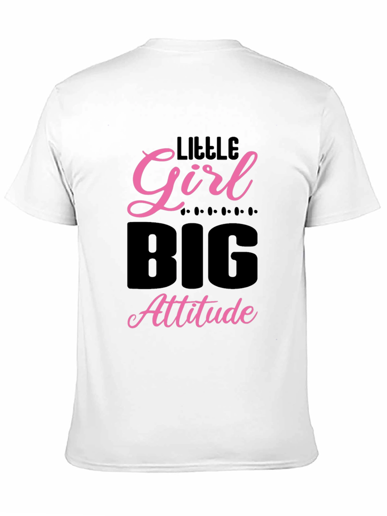 Little Girl Big Attitude Black T-Shirt