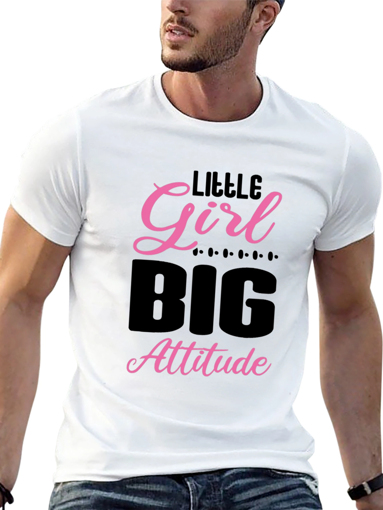 Little Girl Big Attitude Black T-Shirt